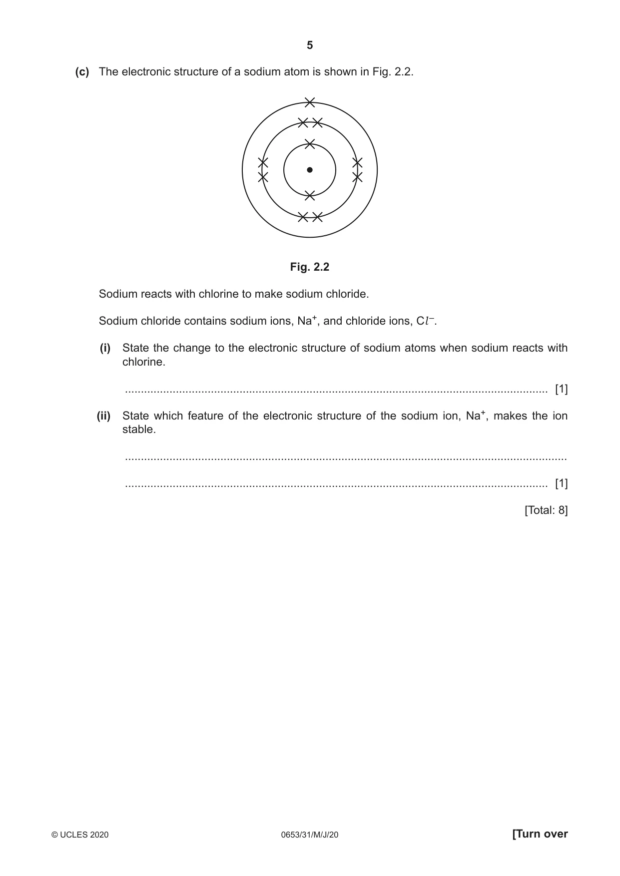 Cambridge IGCSE Science - Combined 0653 2020 May/June Paper 3 · Variant 1 question paper, page 5 of 24