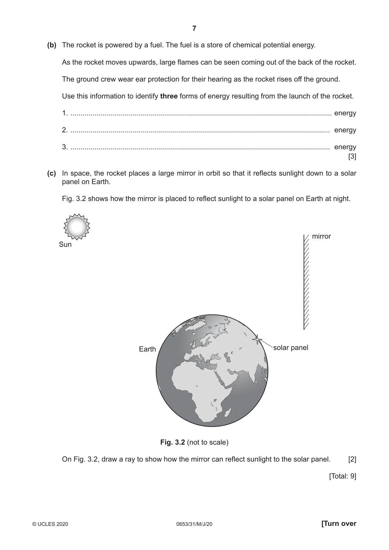 Cambridge IGCSE Science - Combined 0653 2020 May/June Paper 3 · Variant 1 question paper, page 7 of 24
