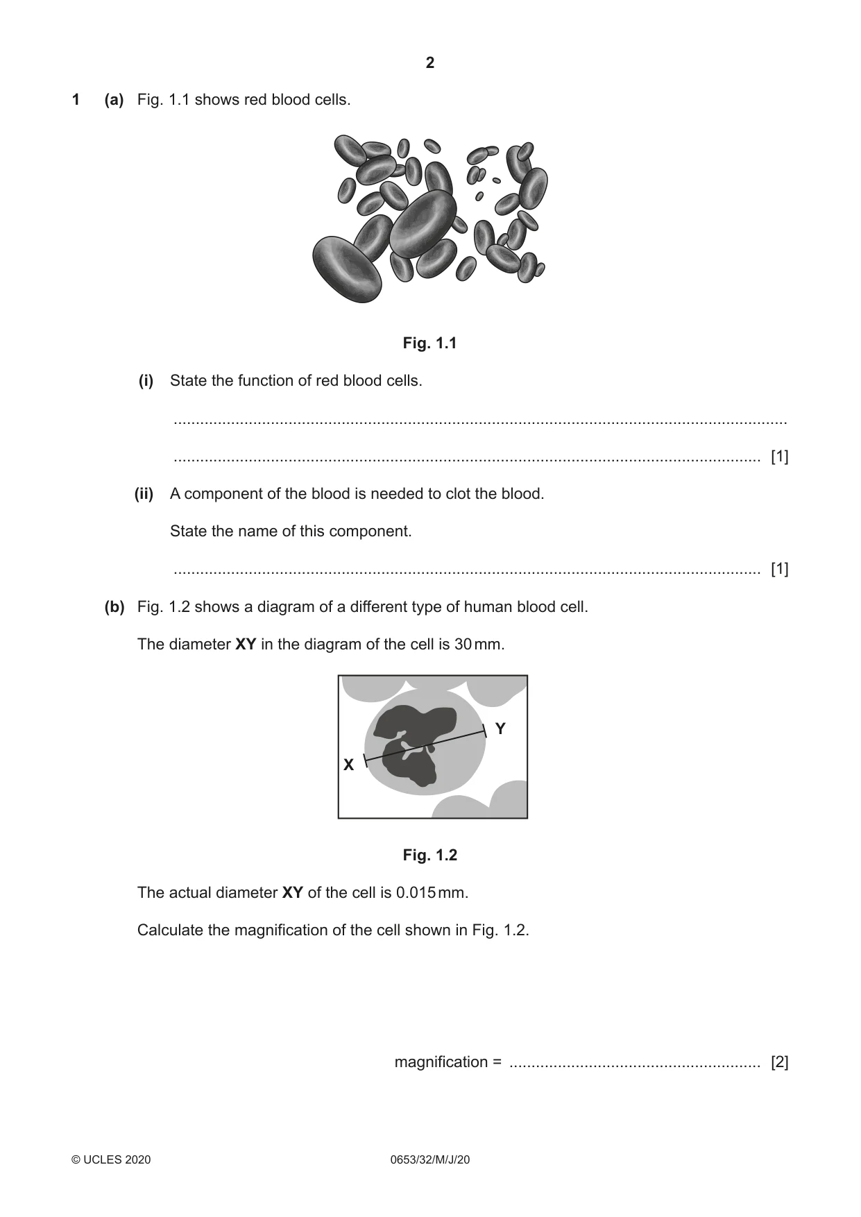 Cambridge IGCSE Science - Combined 0653 2020 May/June Paper 3 · Variant 2 question paper, page 2 of 20