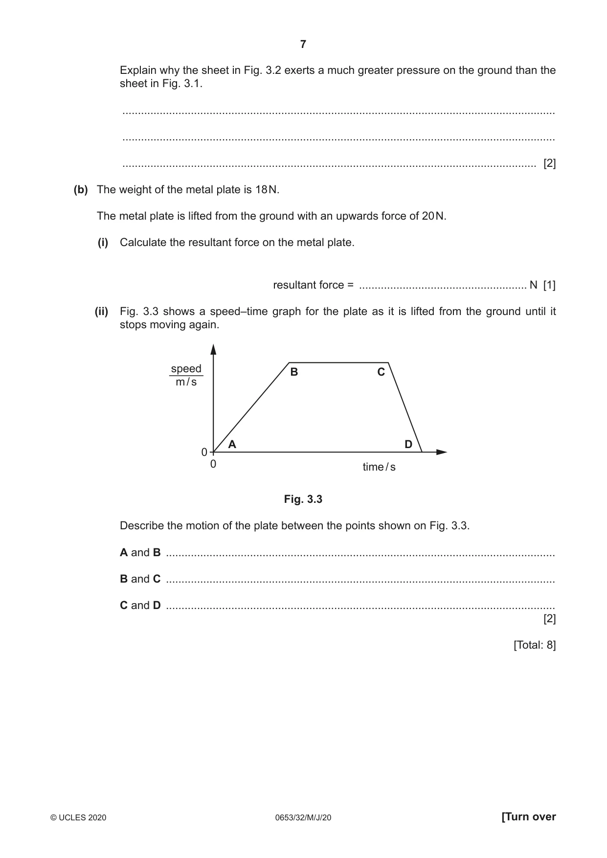 Cambridge IGCSE Science - Combined 0653 2020 May/June Paper 3 · Variant 2 question paper, page 7 of 20