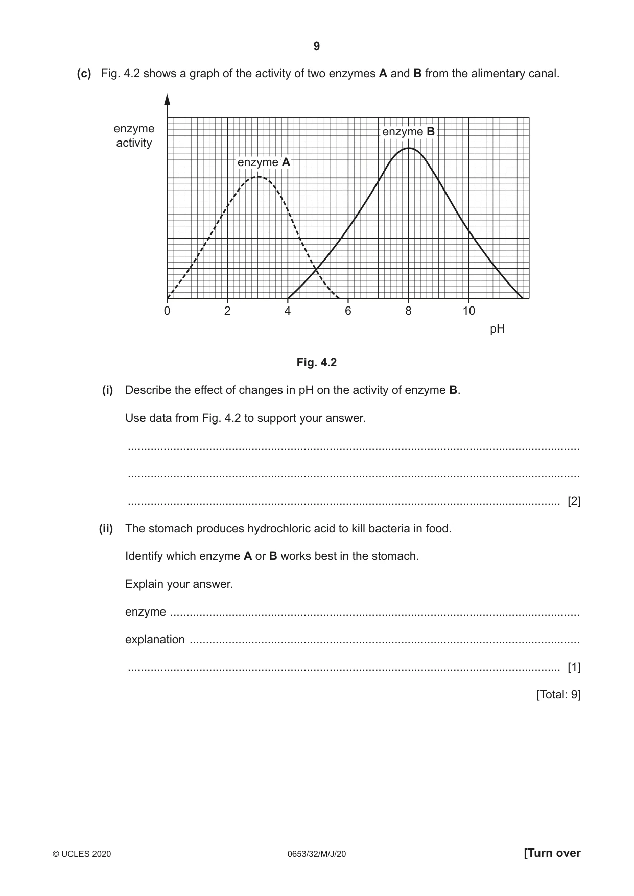 Cambridge IGCSE Science - Combined 0653 2020 May/June Paper 3 · Variant 2 question paper, page 9 of 20