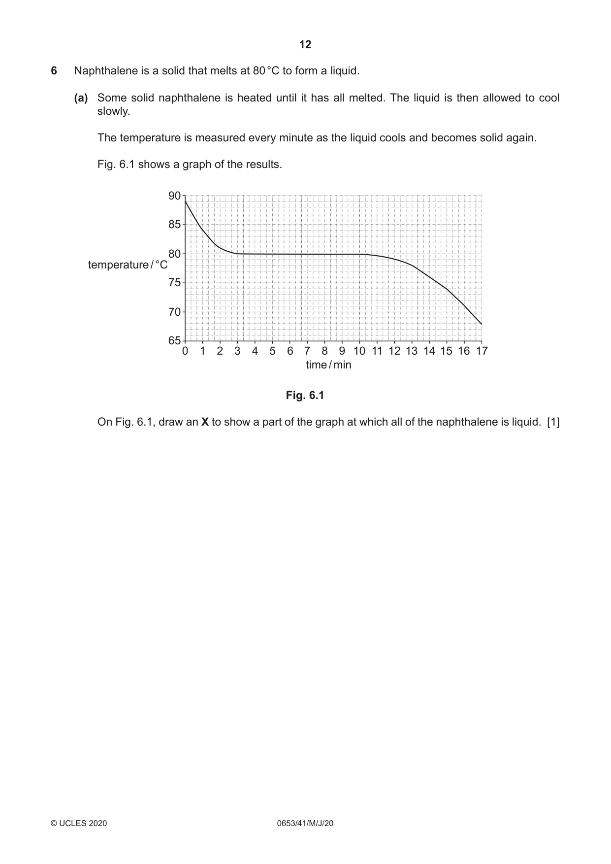 Cambridge IGCSE Science - Combined 0653 2020 May/June Paper 4 · Variant 1 question paper, page 12 of 20