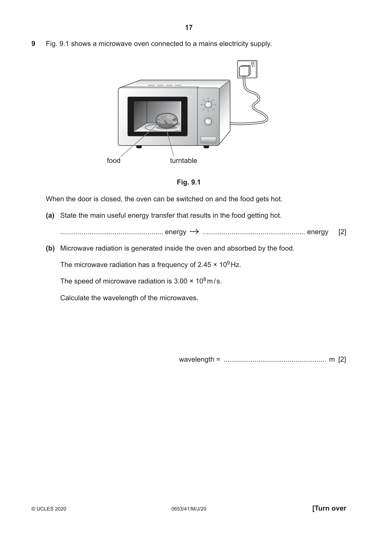 Cambridge IGCSE Science - Combined 0653 2020 May/June Paper 4 · Variant 1 question paper, page 17 of 20