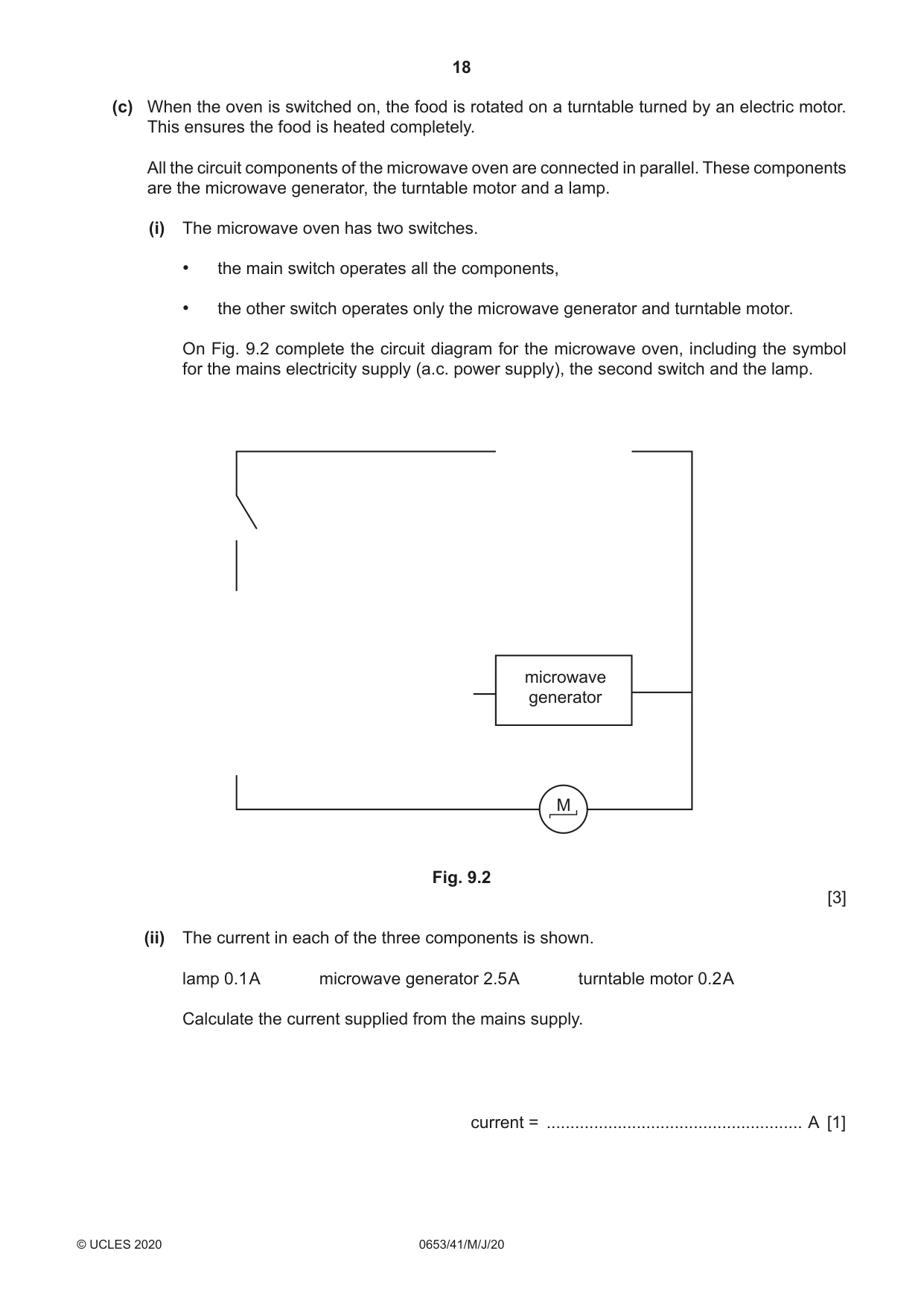 Cambridge IGCSE Science - Combined 0653 2020 May/June Paper 4 · Variant 1 question paper, page 18 of 20