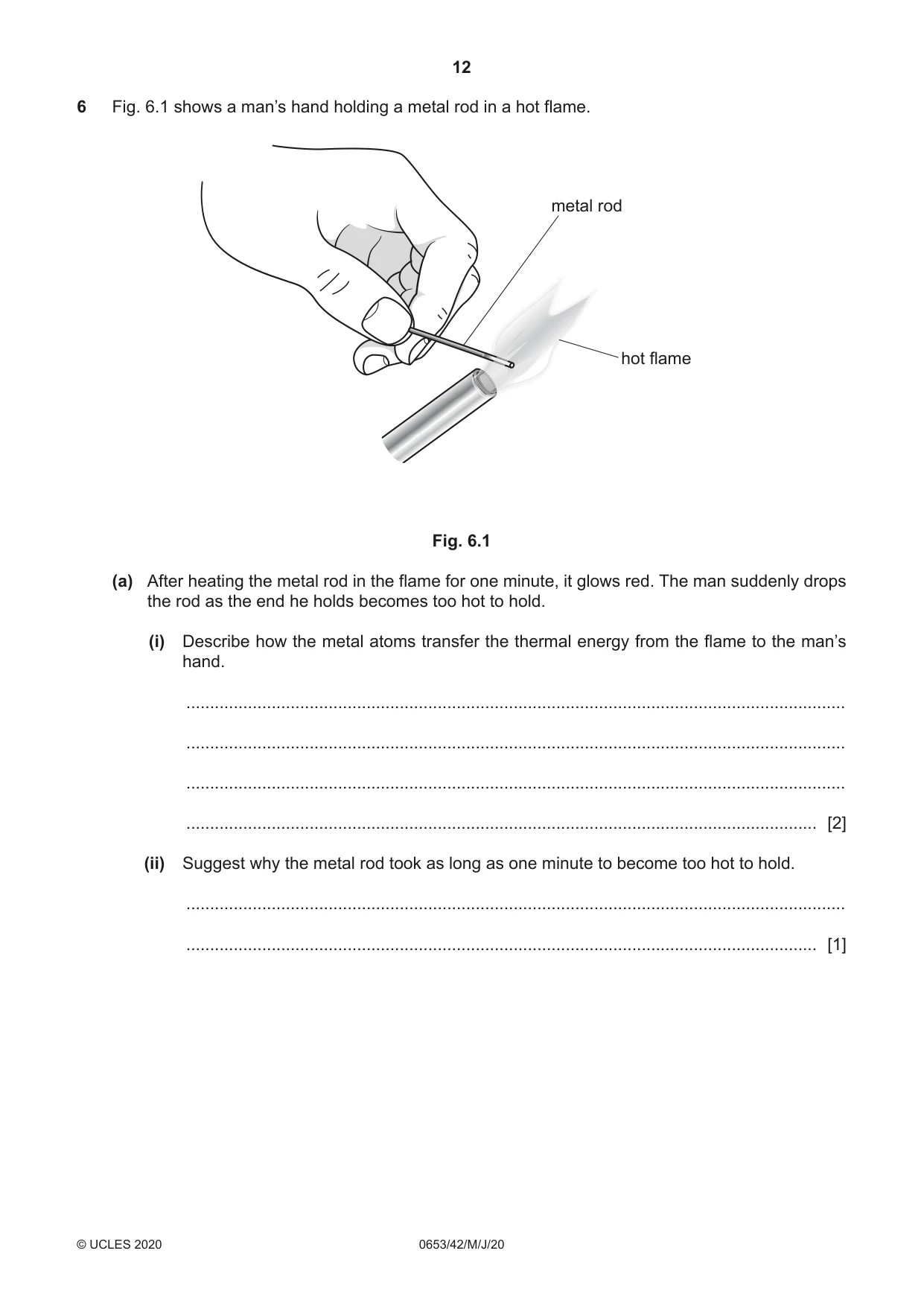 Cambridge IGCSE Science - Combined 0653 2020 May/June Paper 4 · Variant 2 question paper, page 12 of 20