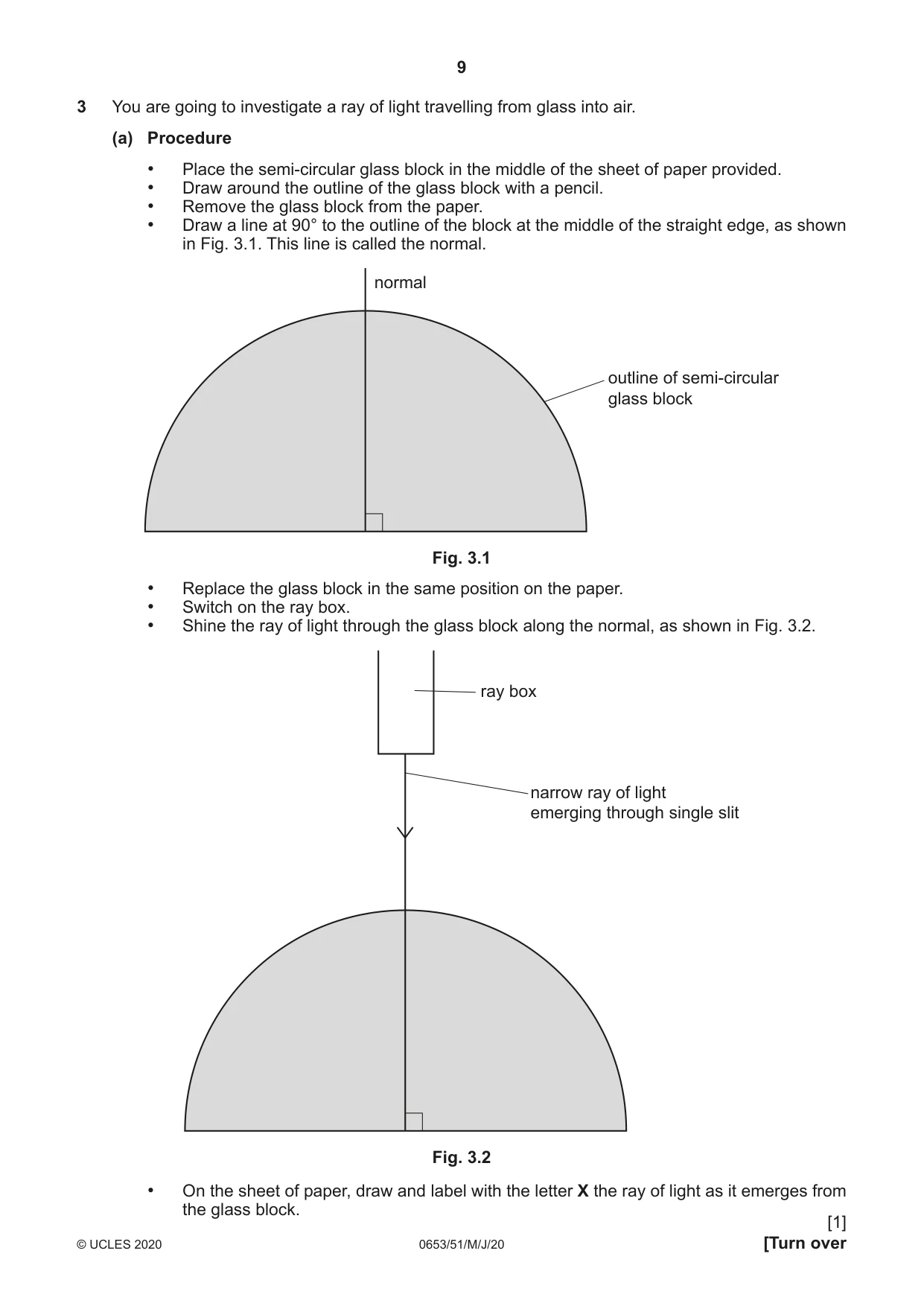 Cambridge IGCSE Science - Combined 0653 2020 May/June Paper 5 · Variant 1 question paper, page 9 of 16