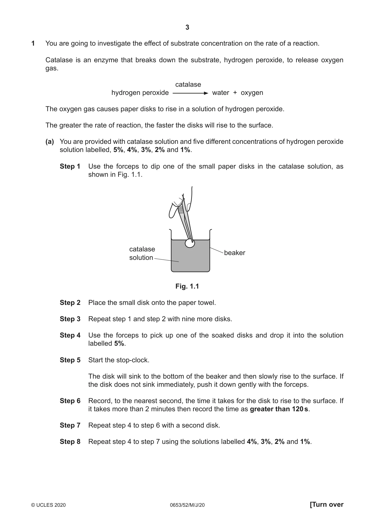 Cambridge IGCSE Science - Combined 0653 2020 May/June Paper 5 · Variant 2 question paper, page 3 of 16