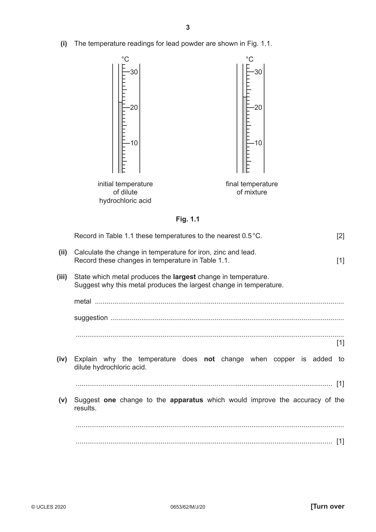 Cambridge IGCSE Science - Combined 0653 2020 May/June Paper 6 · Variant 2 question paper, page 3 of 16