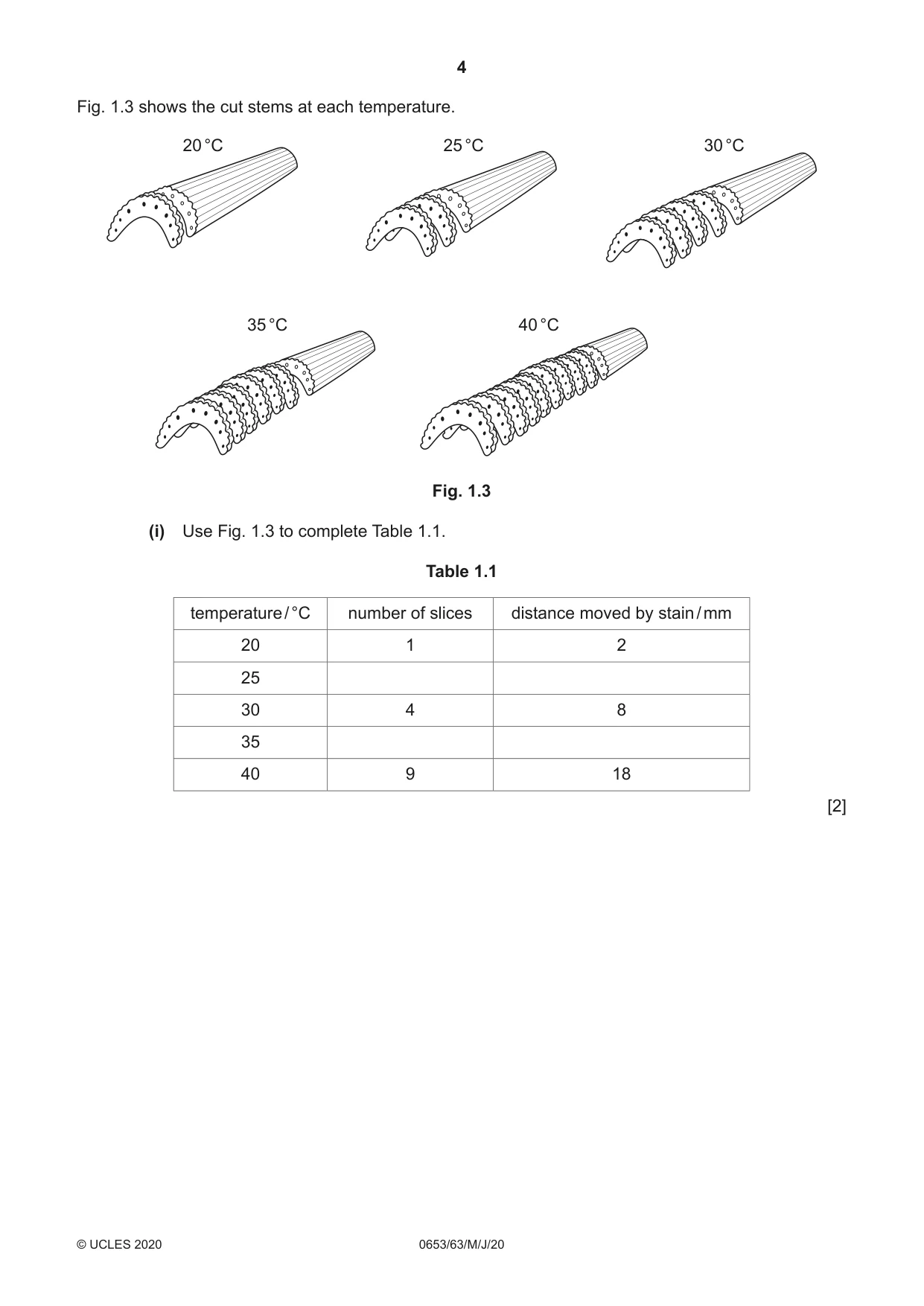 Cambridge IGCSE Science - Combined 0653 2020 May/June Paper 6 · Variant 3 question paper, page 4 of 16