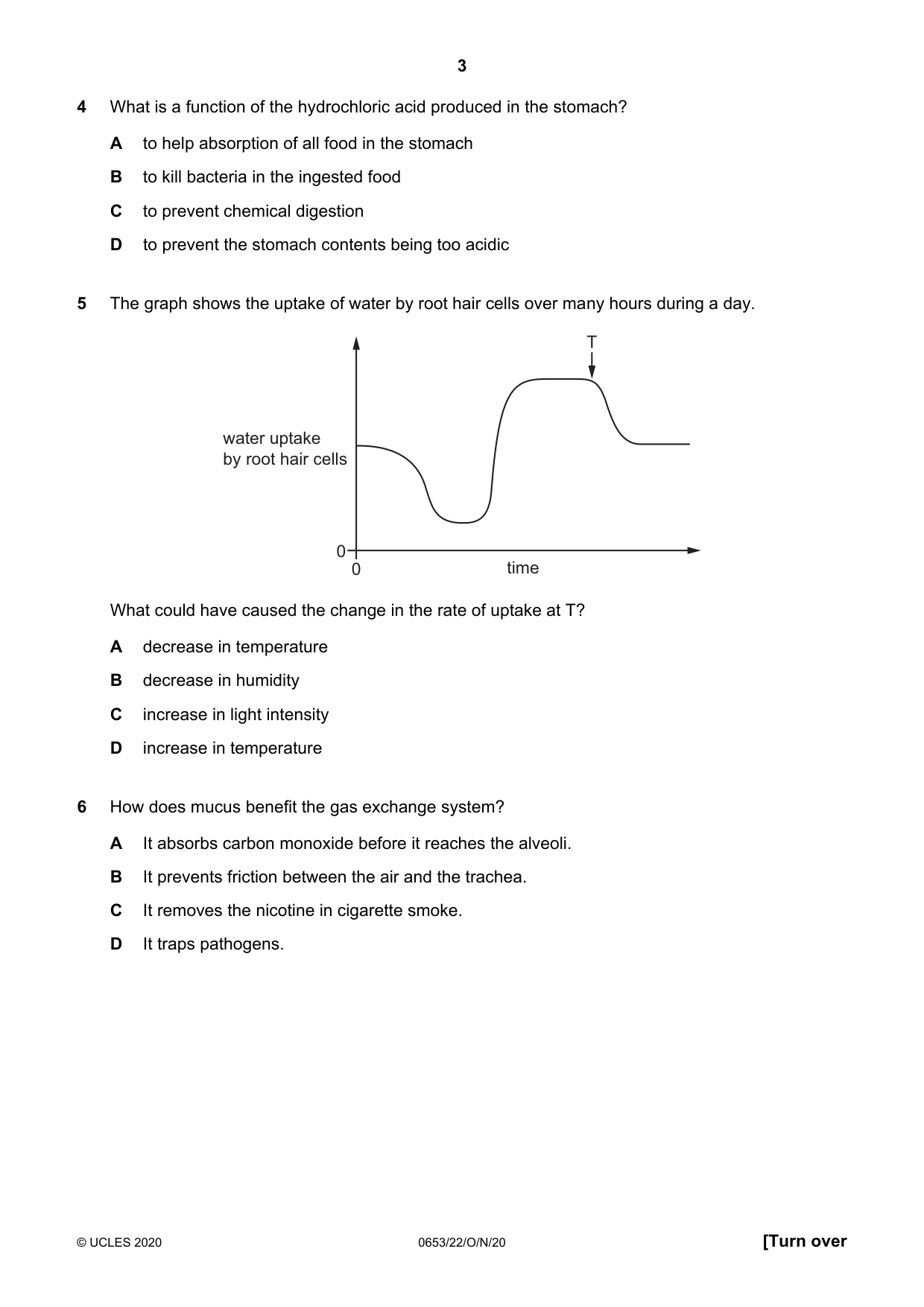 Cambridge IGCSE Science - Combined 0653 2020 Oct/Nov Paper 2 · Variant 2 question paper, page 3 of 16