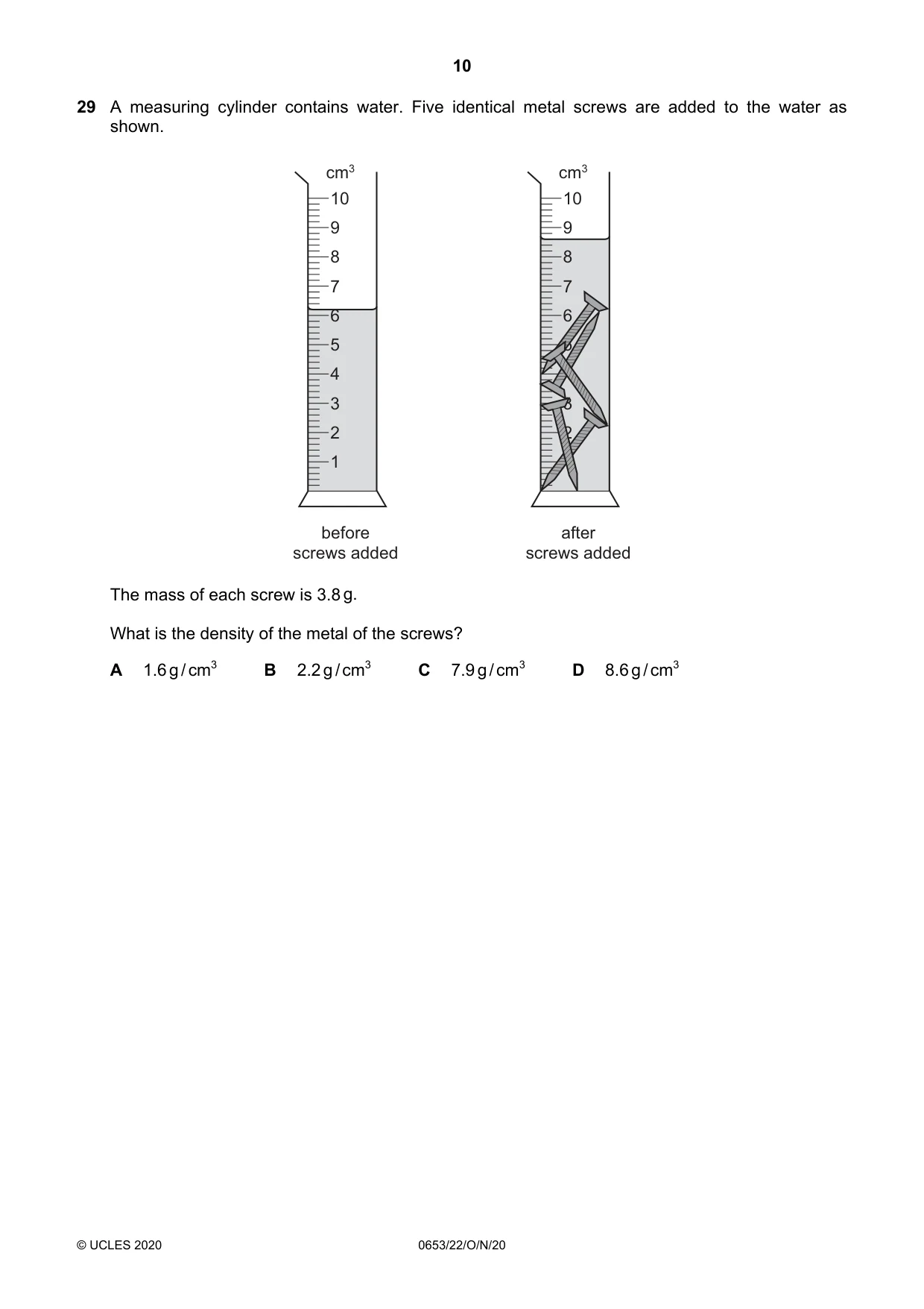 Cambridge IGCSE Science - Combined 0653 2020 Oct/Nov Paper 2 · Variant 2 question paper, page 10 of 16