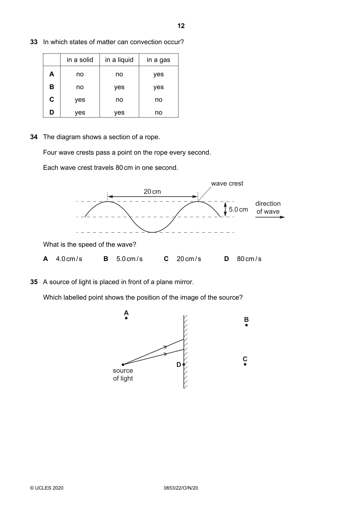 Cambridge IGCSE Science - Combined 0653 2020 Oct/Nov Paper 2 · Variant 2 question paper, page 12 of 16