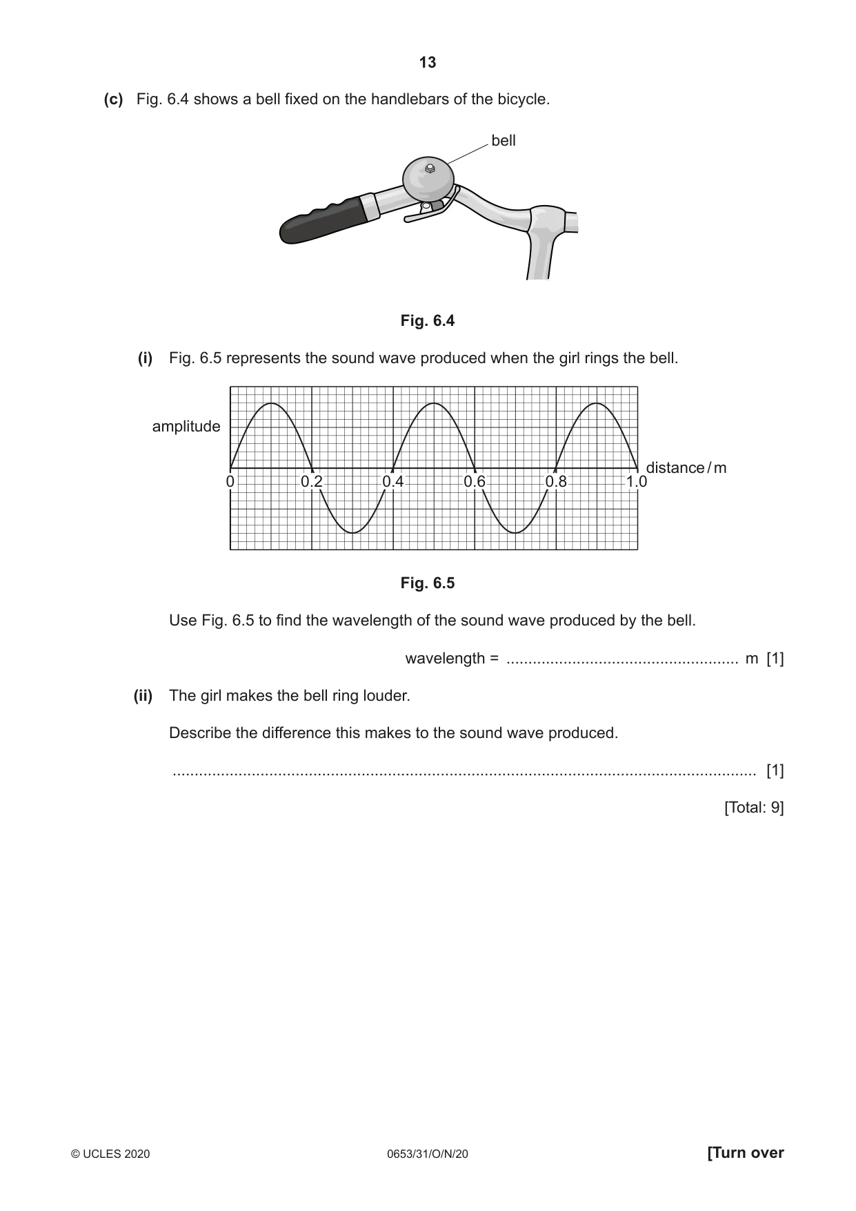 Cambridge IGCSE Science - Combined 0653 2020 Oct/Nov Paper 3 · Variant 1 question paper, page 13 of 20