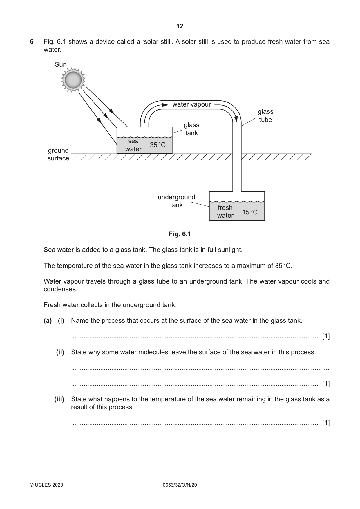 Cambridge IGCSE Science - Combined 0653 2020 Oct/Nov Paper 3 · Variant 2 question paper, page 12 of 20