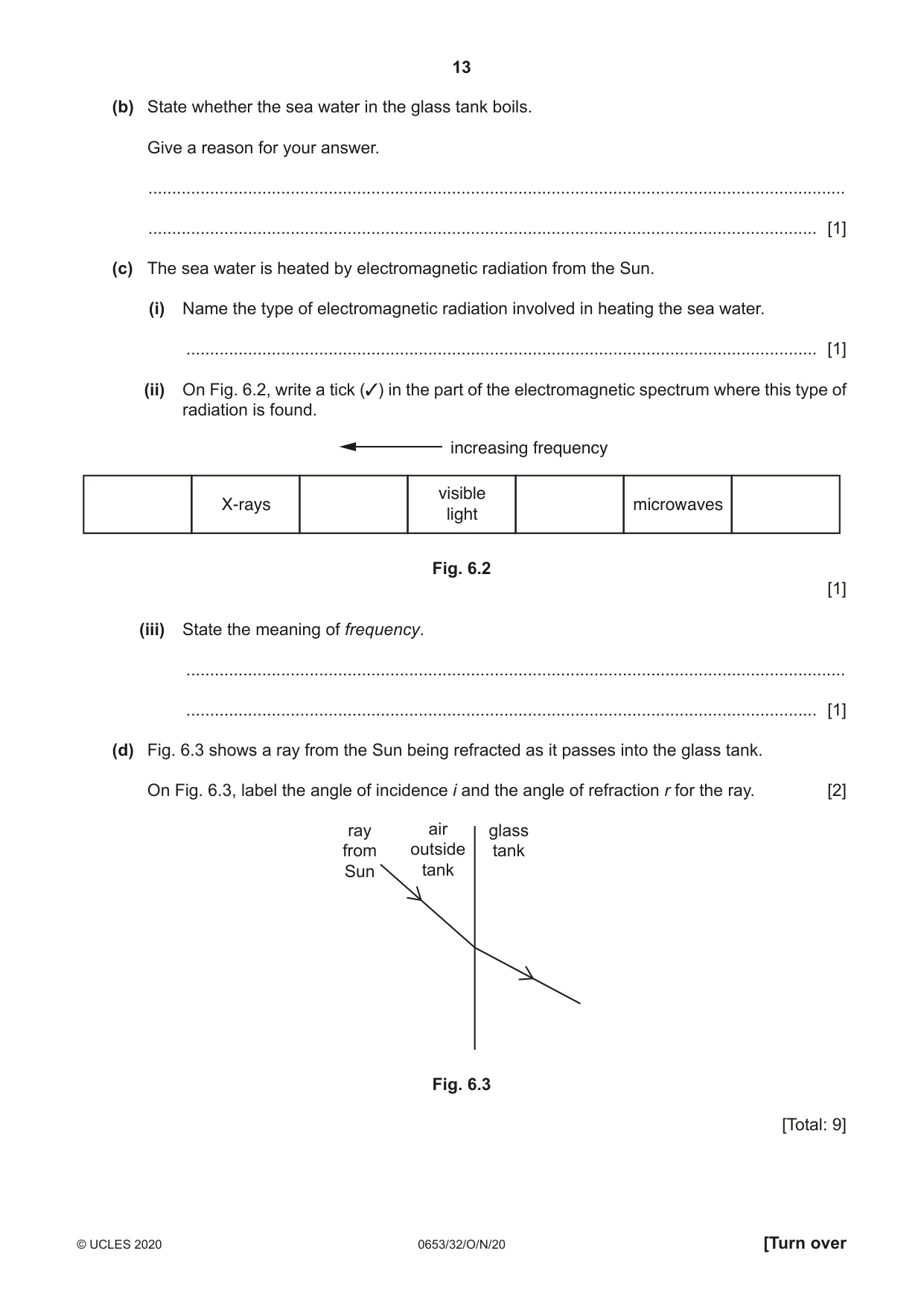 Cambridge IGCSE Science - Combined 0653 2020 Oct/Nov Paper 3 · Variant 2 question paper, page 13 of 20