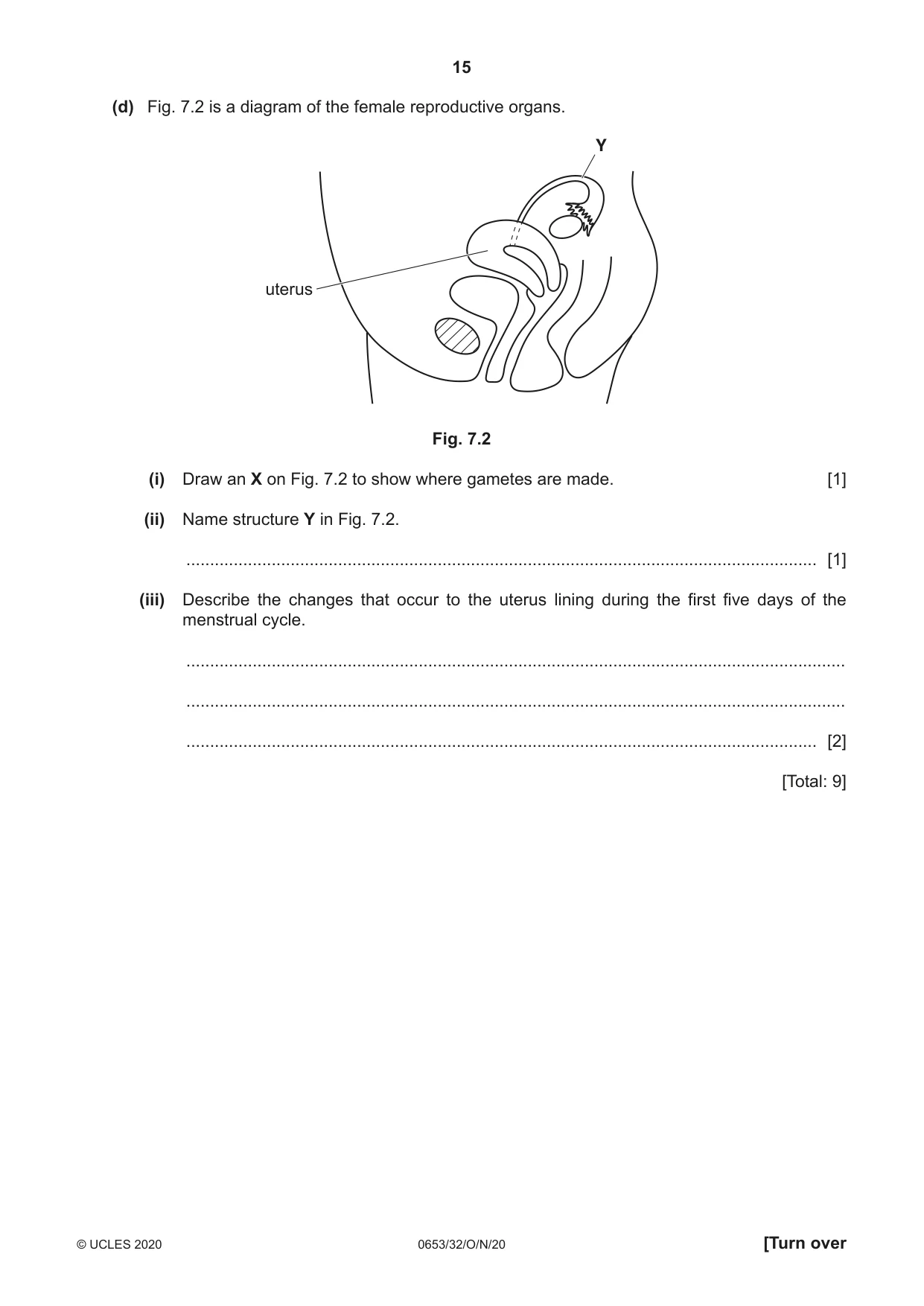 Cambridge IGCSE Science - Combined 0653 2020 Oct/Nov Paper 3 · Variant 2 question paper, page 15 of 20