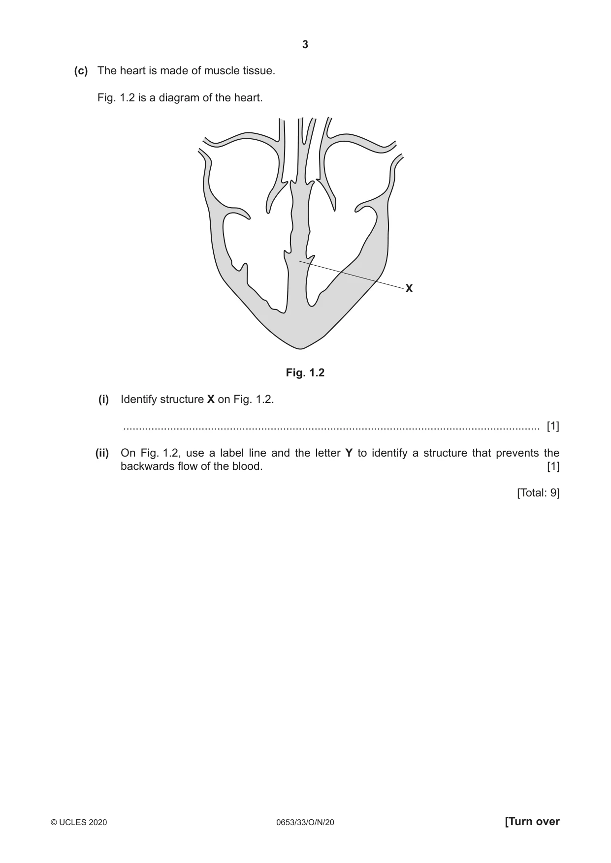 Cambridge IGCSE Science - Combined 0653 2020 Oct/Nov Paper 3 · Variant 3 question paper, page 3 of 20