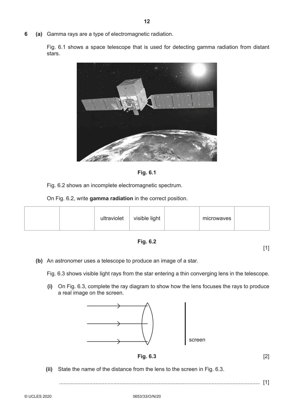 Cambridge IGCSE Science - Combined 0653 2020 Oct/Nov Paper 3 · Variant 3 question paper, page 12 of 20