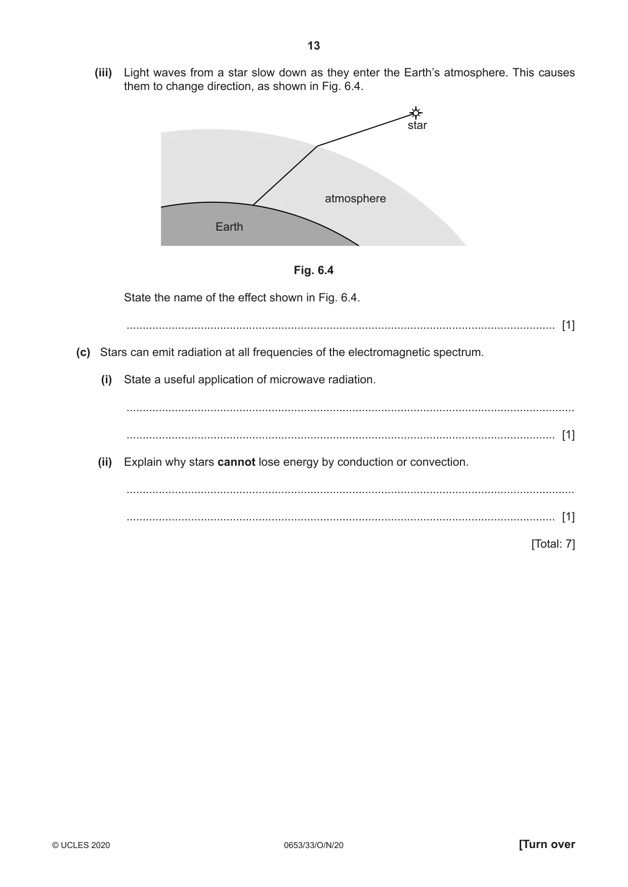 Cambridge IGCSE Science - Combined 0653 2020 Oct/Nov Paper 3 · Variant 3 question paper, page 13 of 20