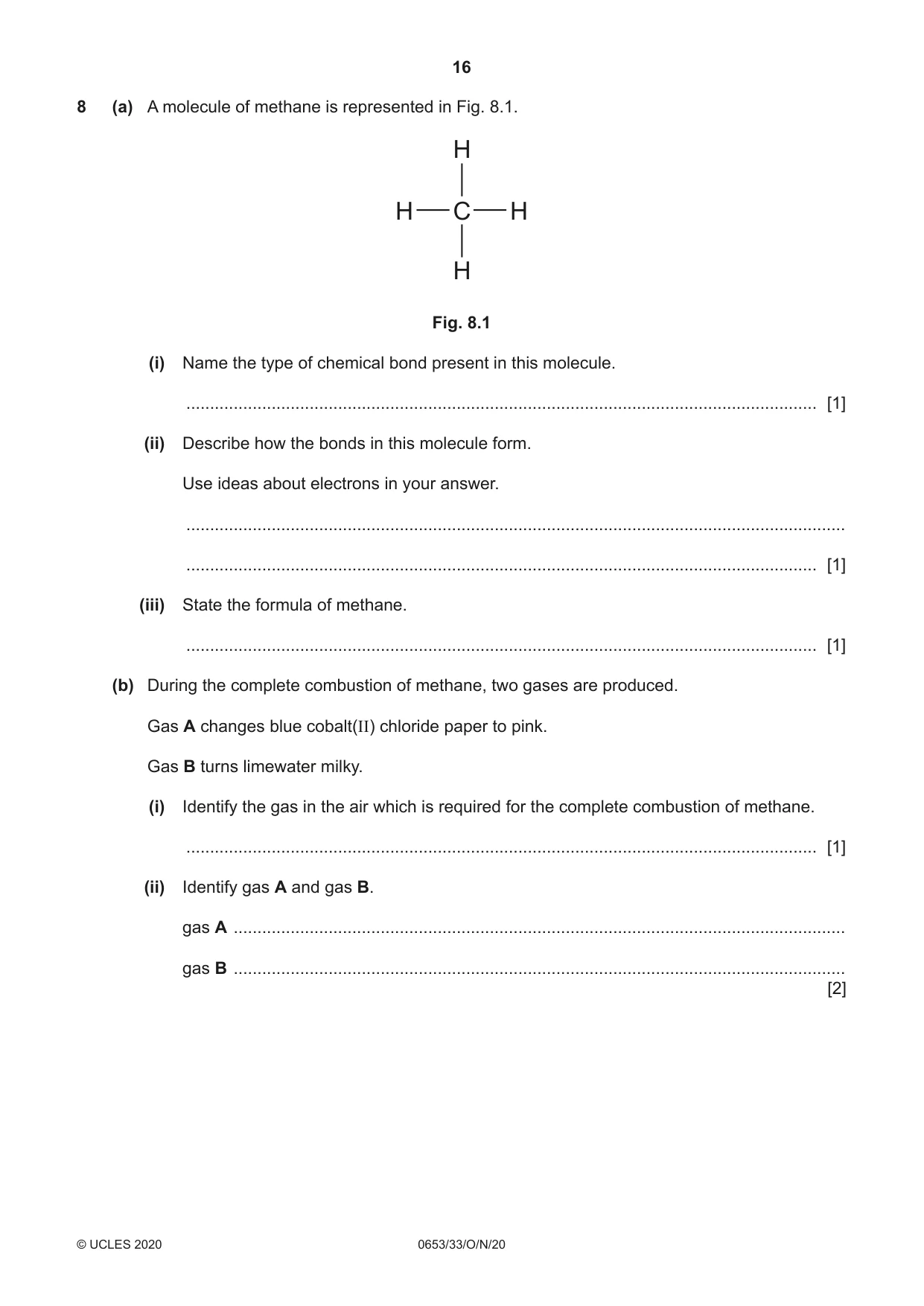 Cambridge IGCSE Science - Combined 0653 2020 Oct/Nov Paper 3 · Variant 3 question paper, page 16 of 20
