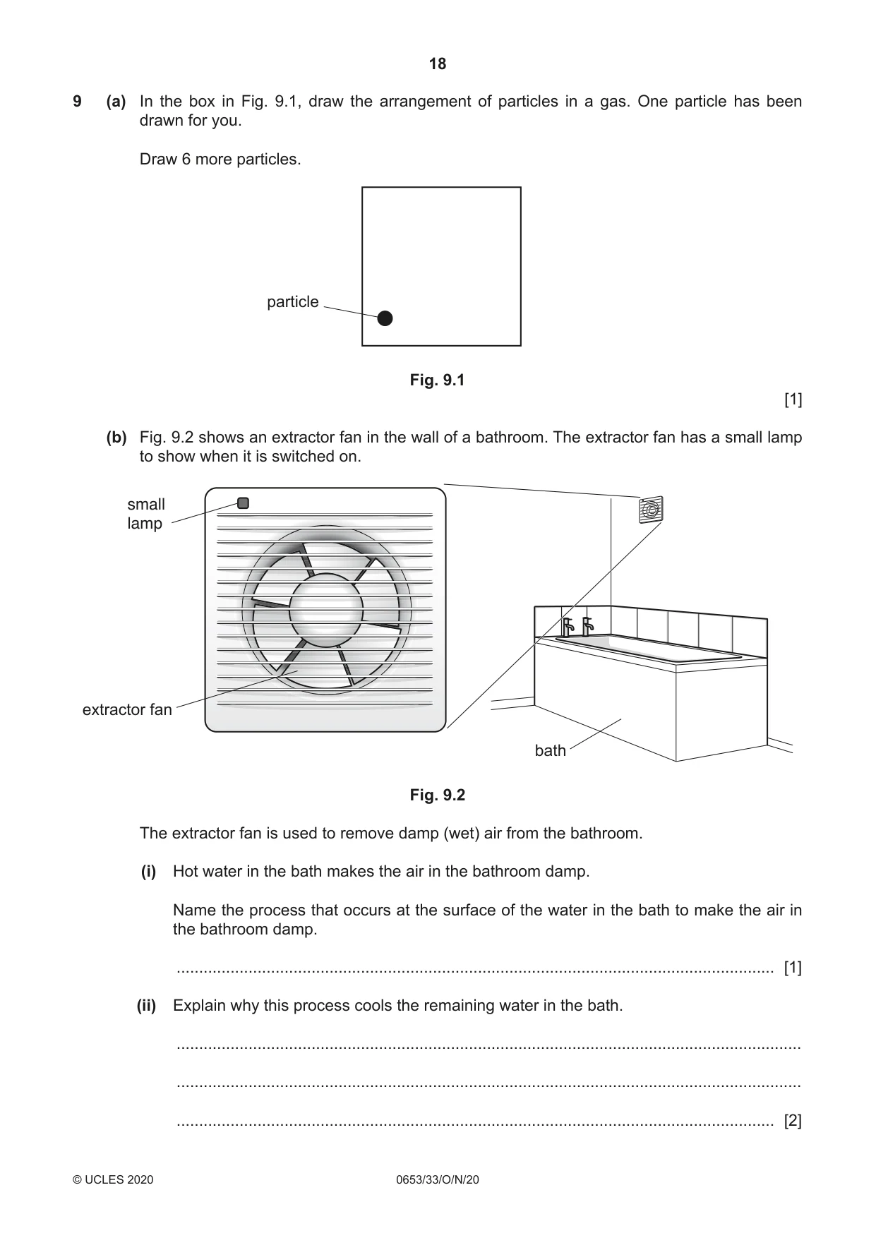 Cambridge IGCSE Science - Combined 0653 2020 Oct/Nov Paper 3 · Variant 3 question paper, page 18 of 20