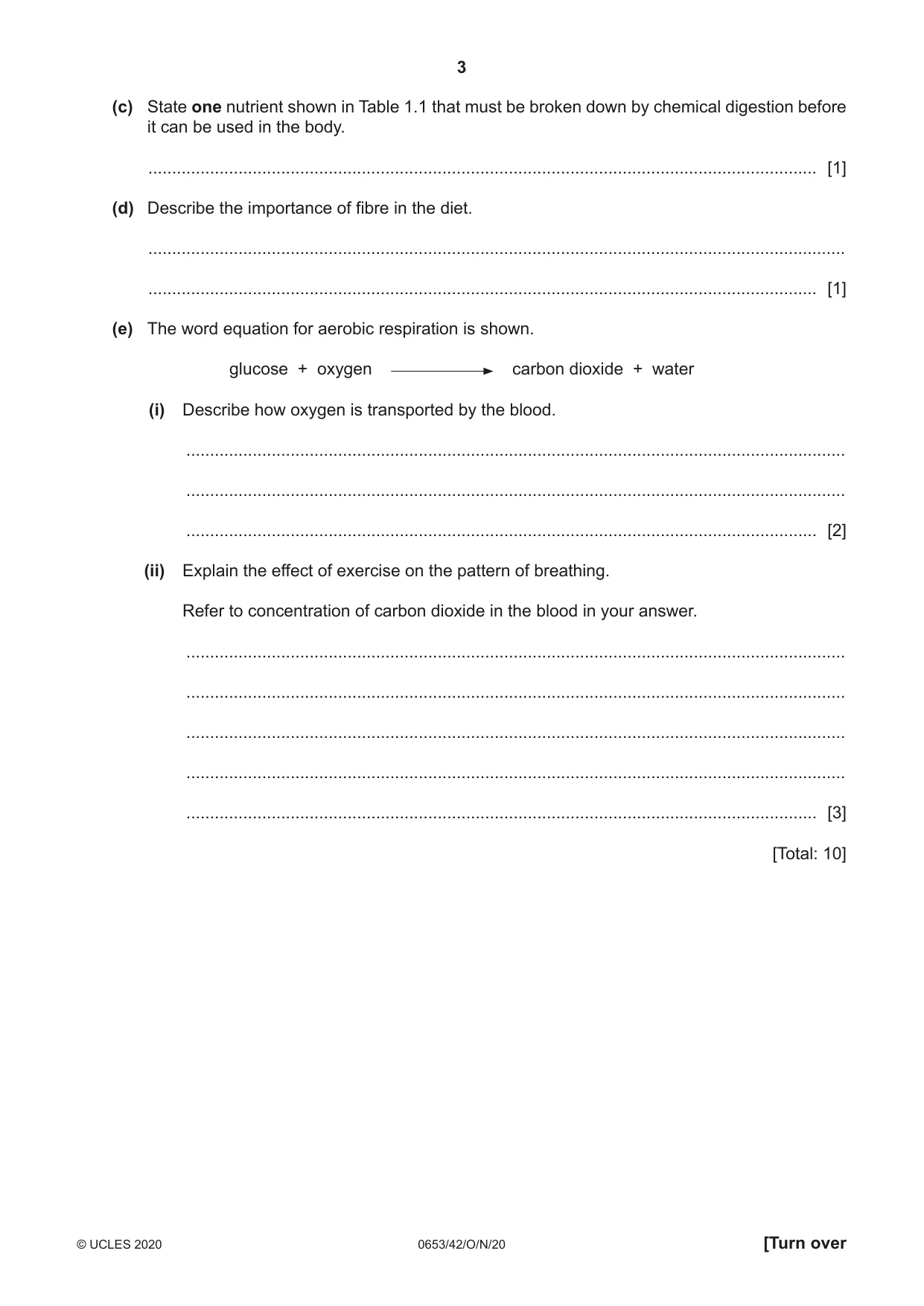 Cambridge IGCSE Science - Combined 0653 2020 Oct/Nov Paper 4 · Variant 2 question paper, page 3 of 24