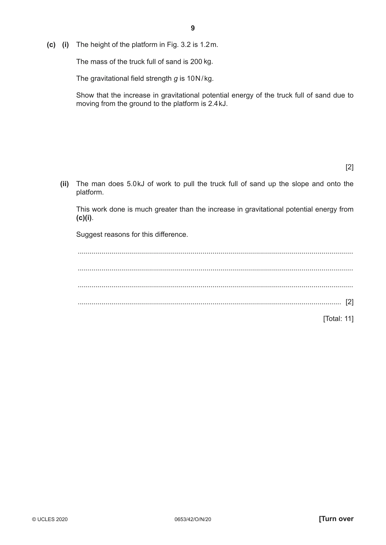 Cambridge IGCSE Science - Combined 0653 2020 Oct/Nov Paper 4 · Variant 2 question paper, page 9 of 24