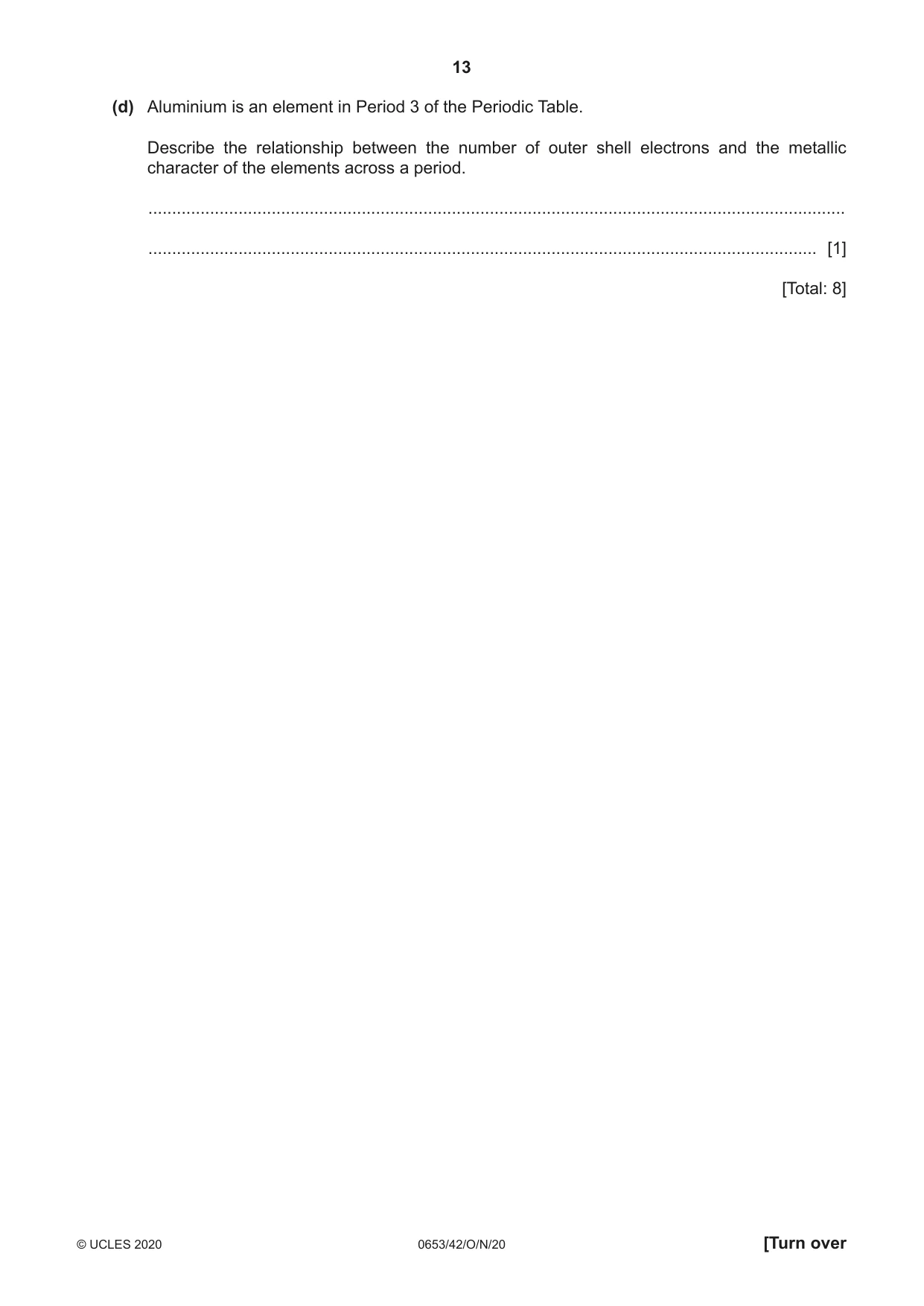 Cambridge IGCSE Science - Combined 0653 2020 Oct/Nov Paper 4 · Variant 2 question paper, page 13 of 24