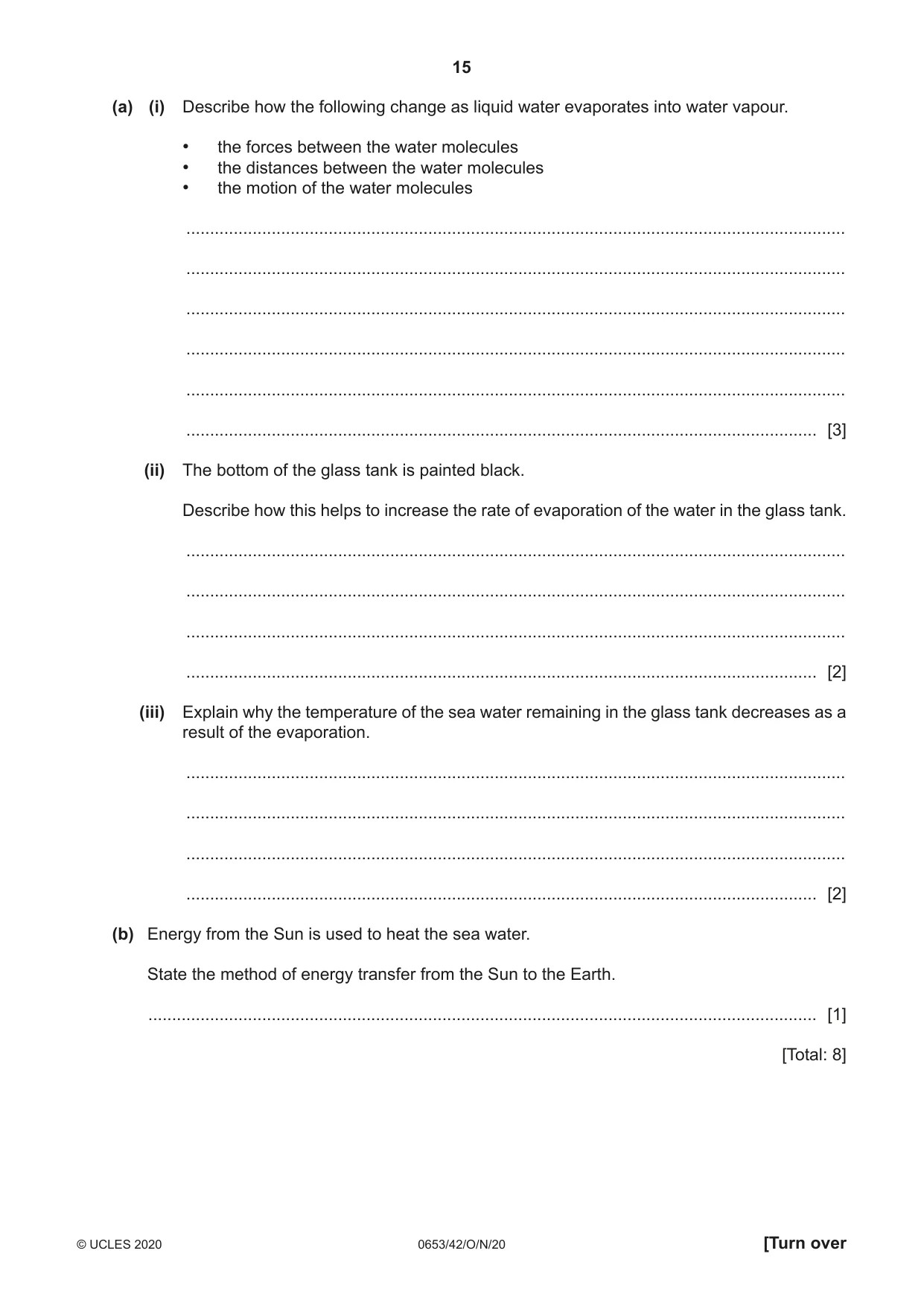 Cambridge IGCSE Science - Combined 0653 2020 Oct/Nov Paper 4 · Variant 2 question paper, page 15 of 24