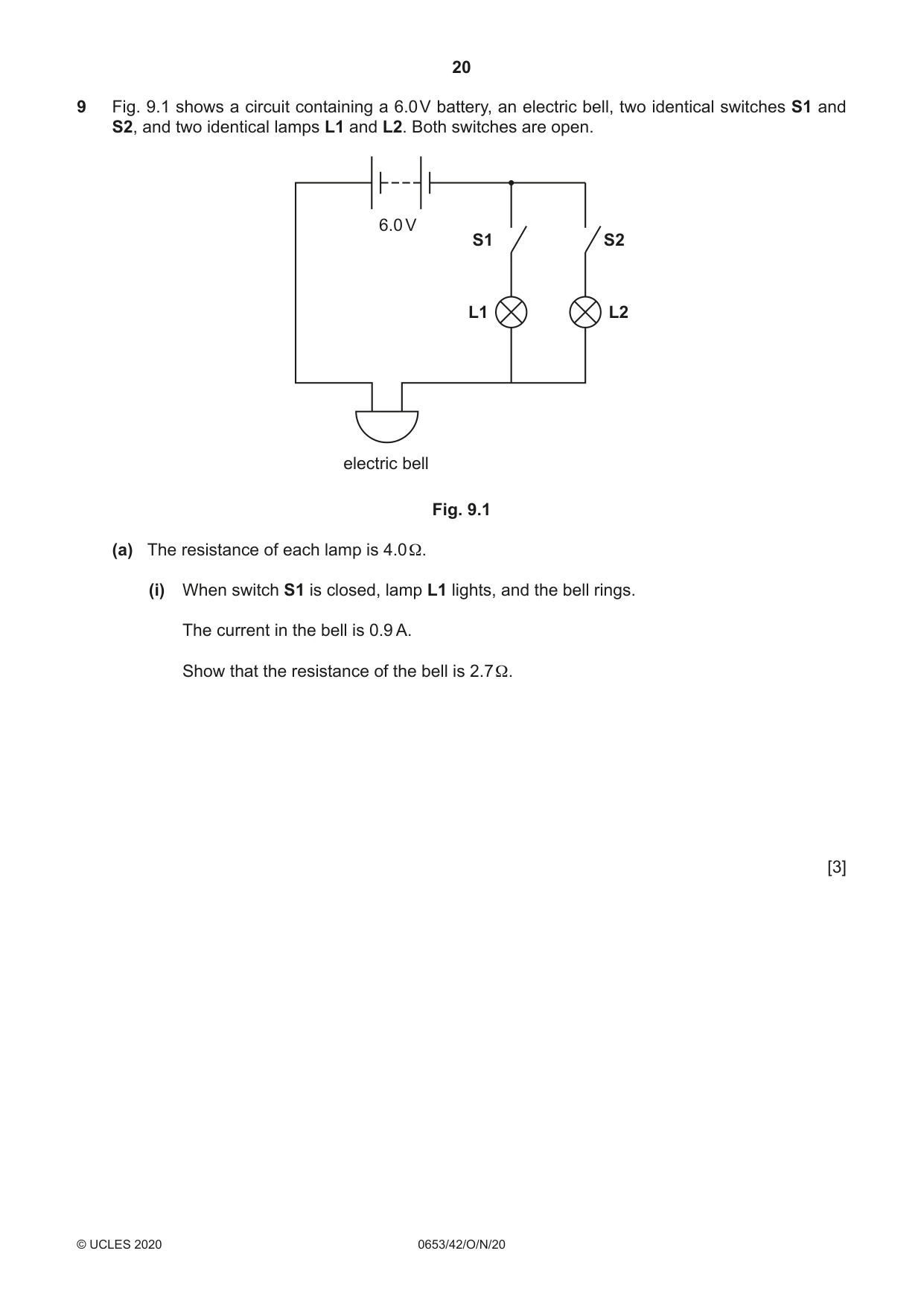 Cambridge IGCSE Science - Combined 0653 2020 Oct/Nov Paper 4 · Variant 2 question paper, page 20 of 24