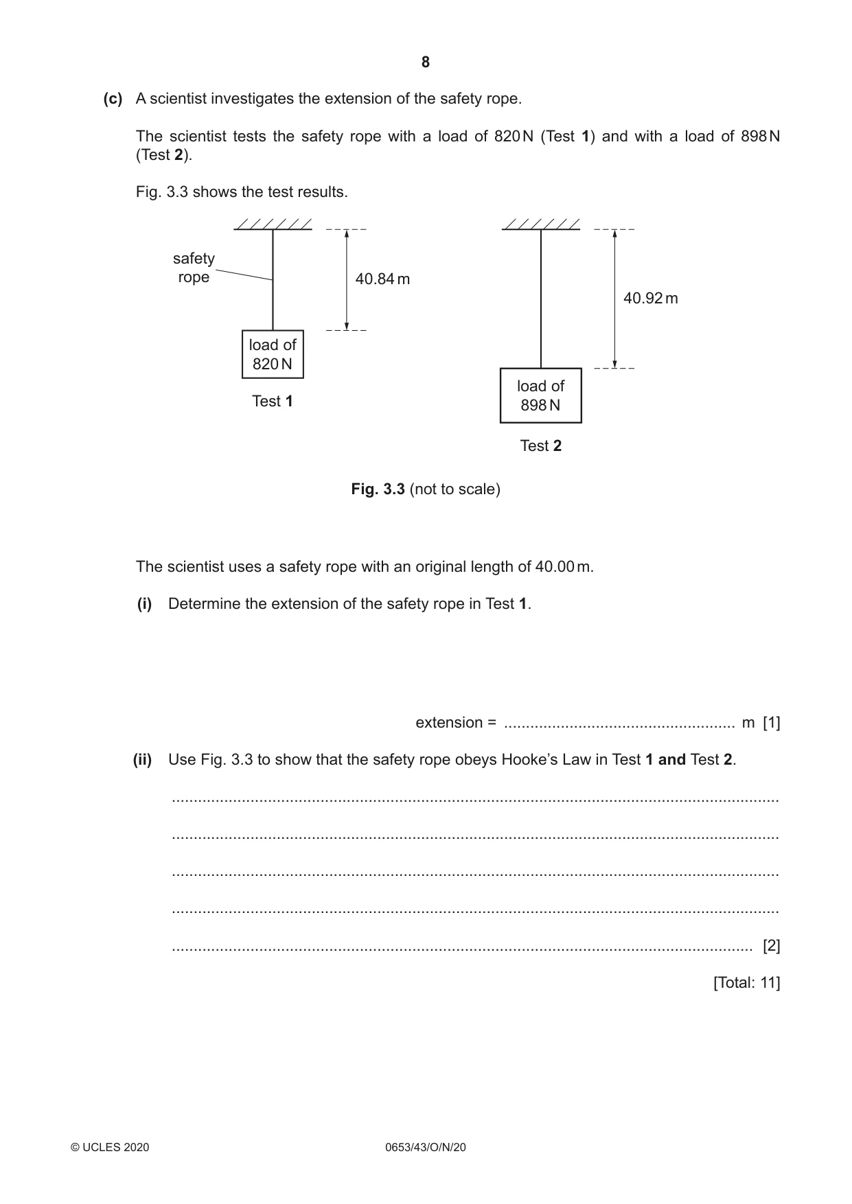 Cambridge IGCSE Science - Combined 0653 2020 Oct/Nov Paper 4 · Variant 3 question paper, page 8 of 24