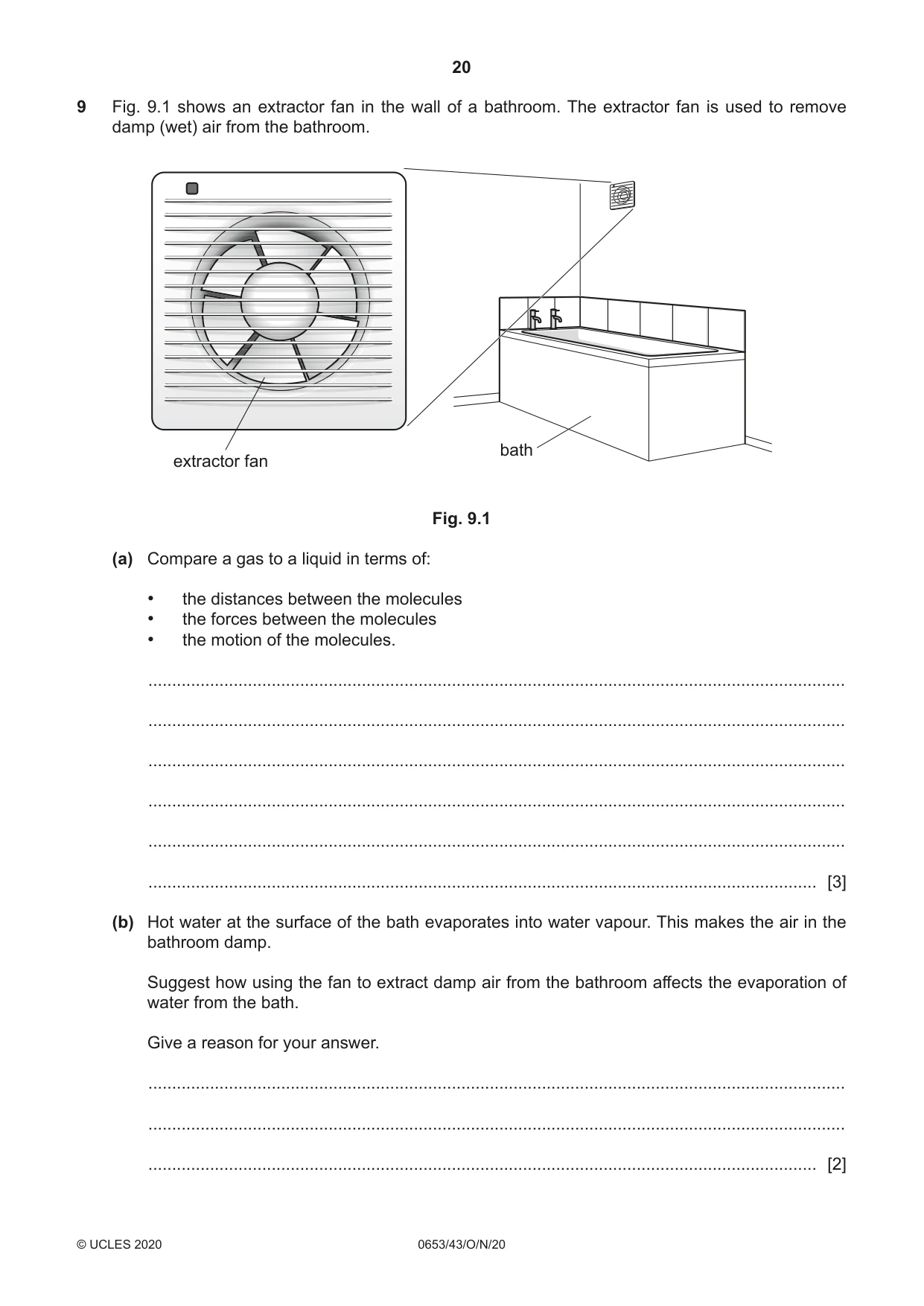 Cambridge IGCSE Science - Combined 0653 2020 Oct/Nov Paper 4 · Variant 3 question paper, page 20 of 24