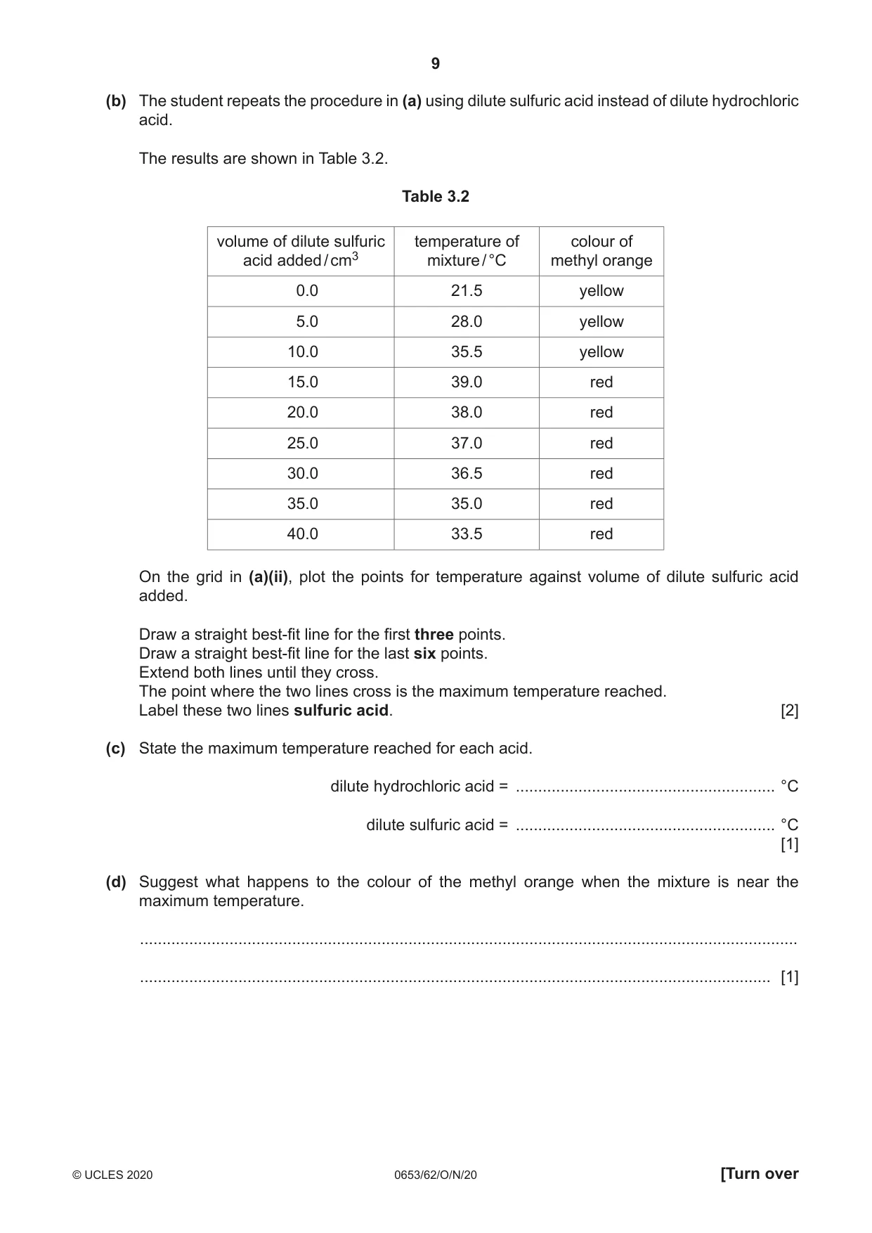 Cambridge IGCSE Science - Combined 0653 2020 Oct/Nov Paper 6 · Variant 2 question paper, page 9 of 16