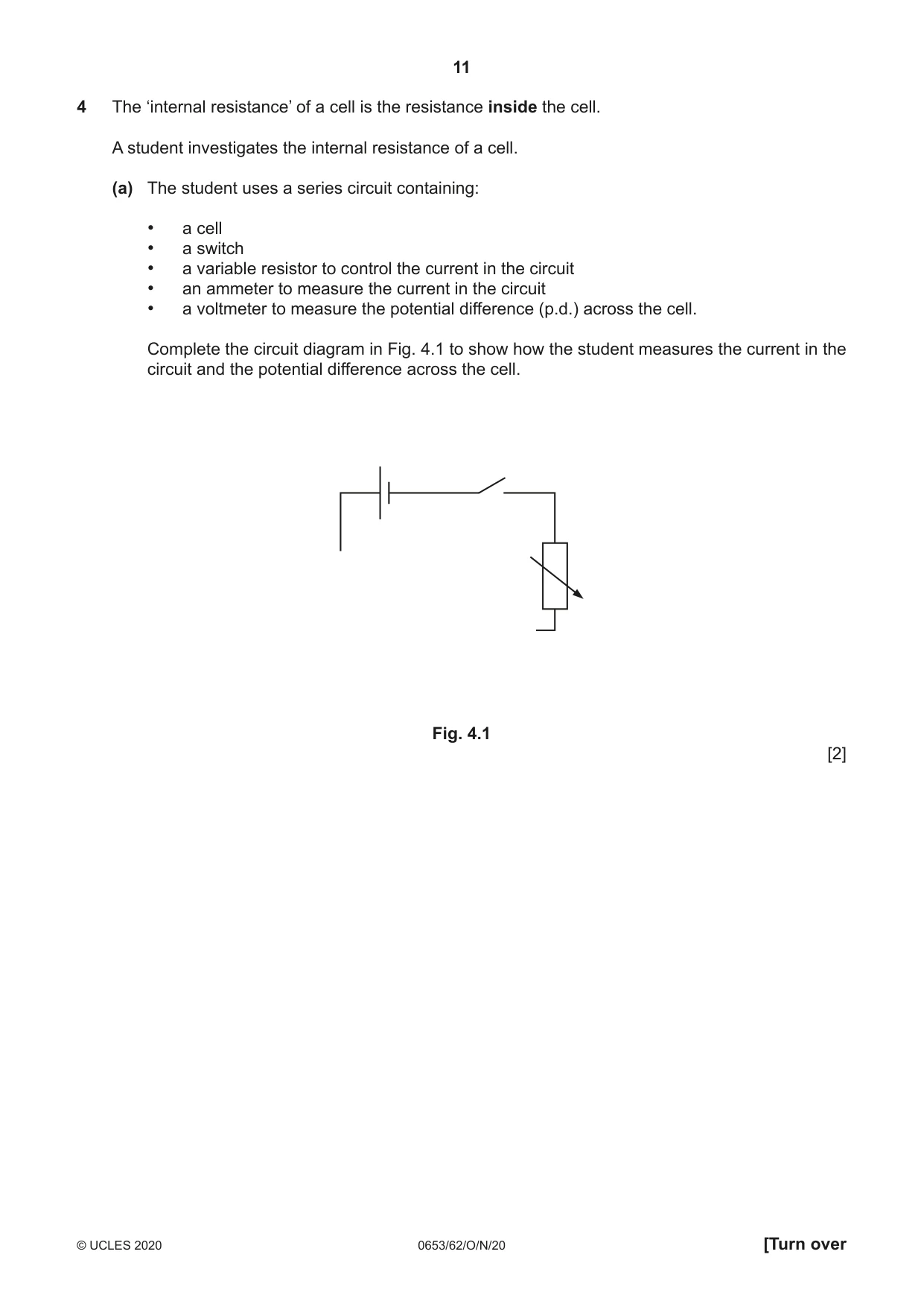 Cambridge IGCSE Science - Combined 0653 2020 Oct/Nov Paper 6 · Variant 2 question paper, page 11 of 16