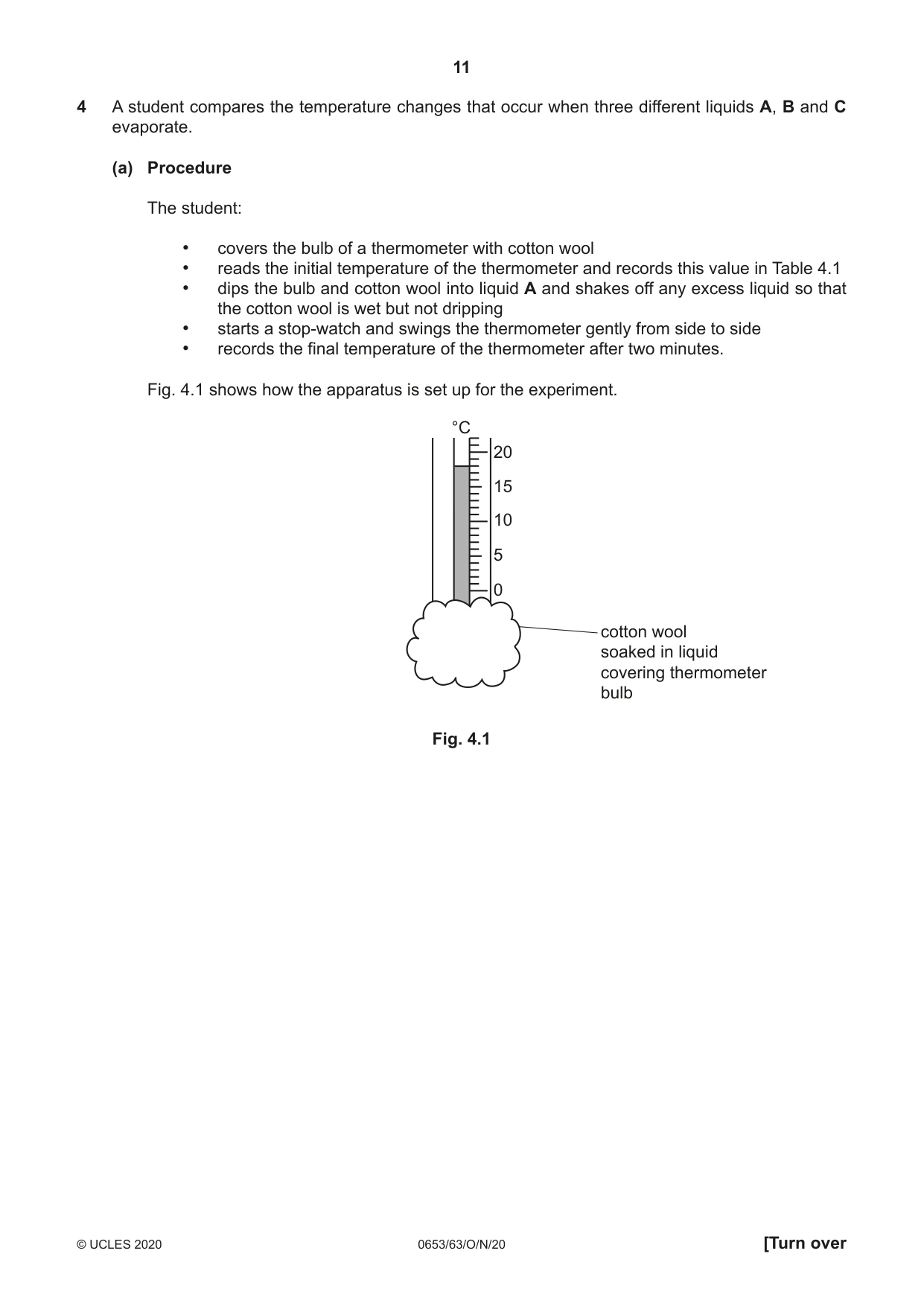 Cambridge IGCSE Science - Combined 0653 2020 Oct/Nov Paper 6 · Variant 3 question paper, page 11 of 16