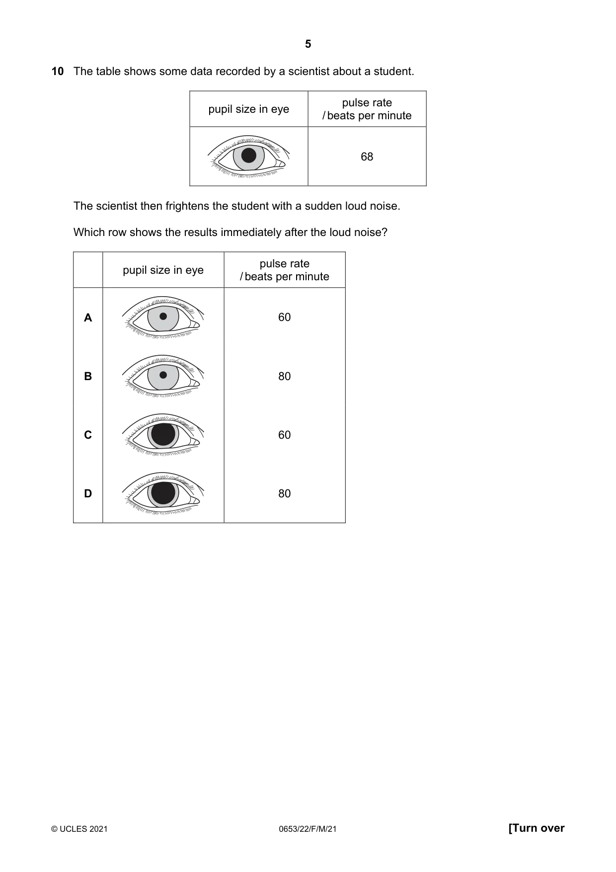 Cambridge IGCSE Science - Combined 0653 2021 Feb/March Paper 2 · Variant 2 question paper, page 5 of 20