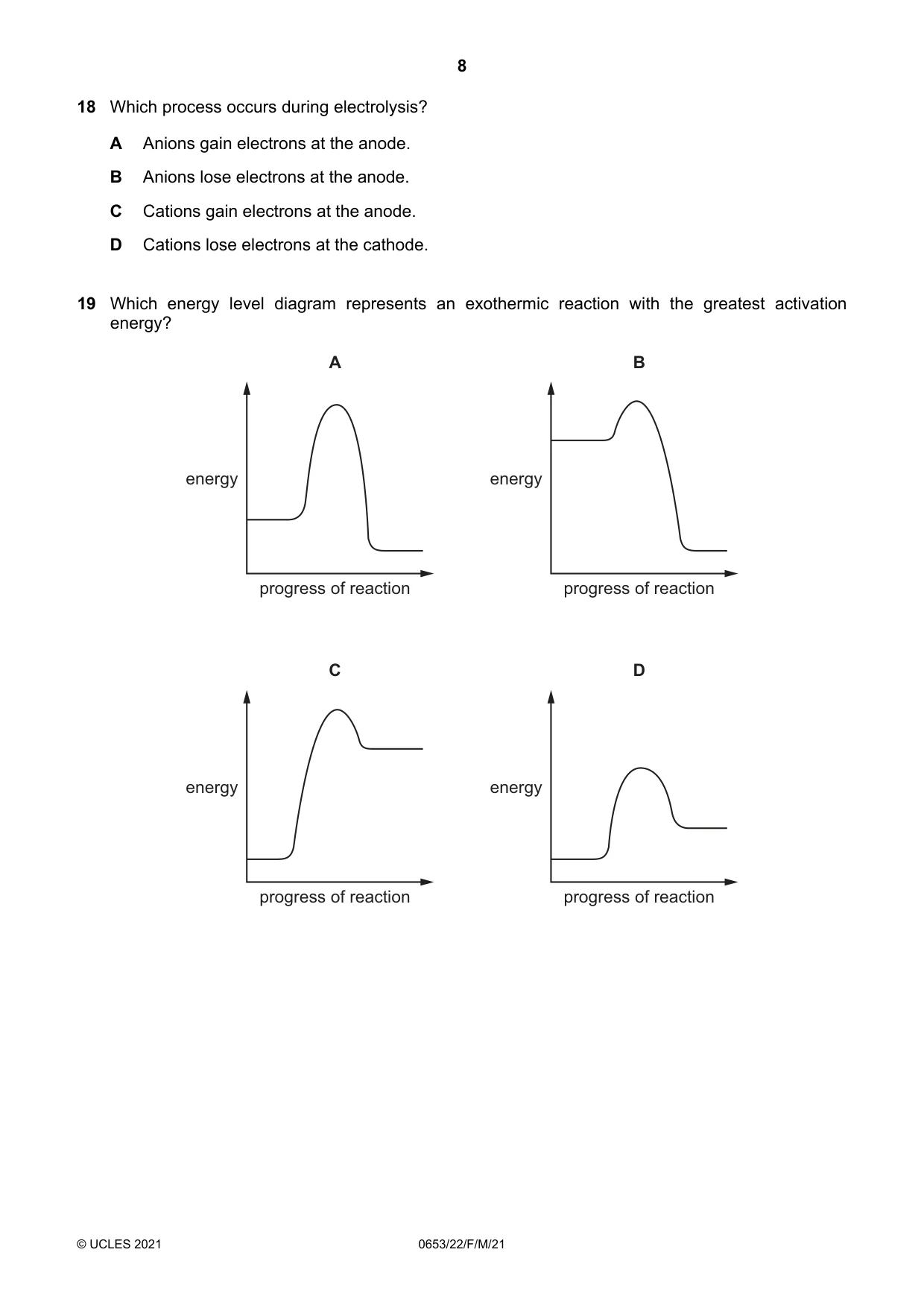 Cambridge IGCSE Science - Combined 0653 2021 Feb/March Paper 2 · Variant 2 question paper, page 8 of 20