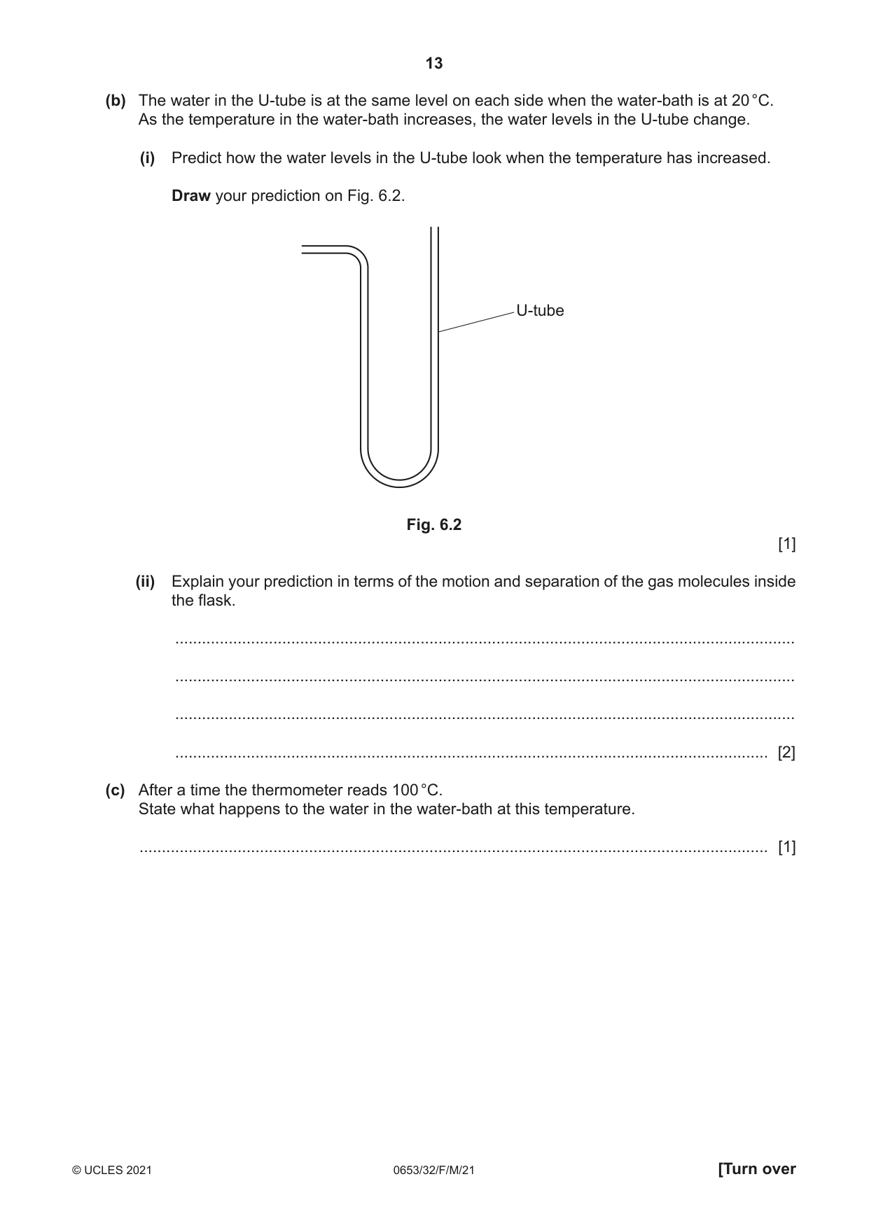 Cambridge IGCSE Science - Combined 0653 2021 Feb/March Paper 3 · Variant 2 question paper, page 13 of 24