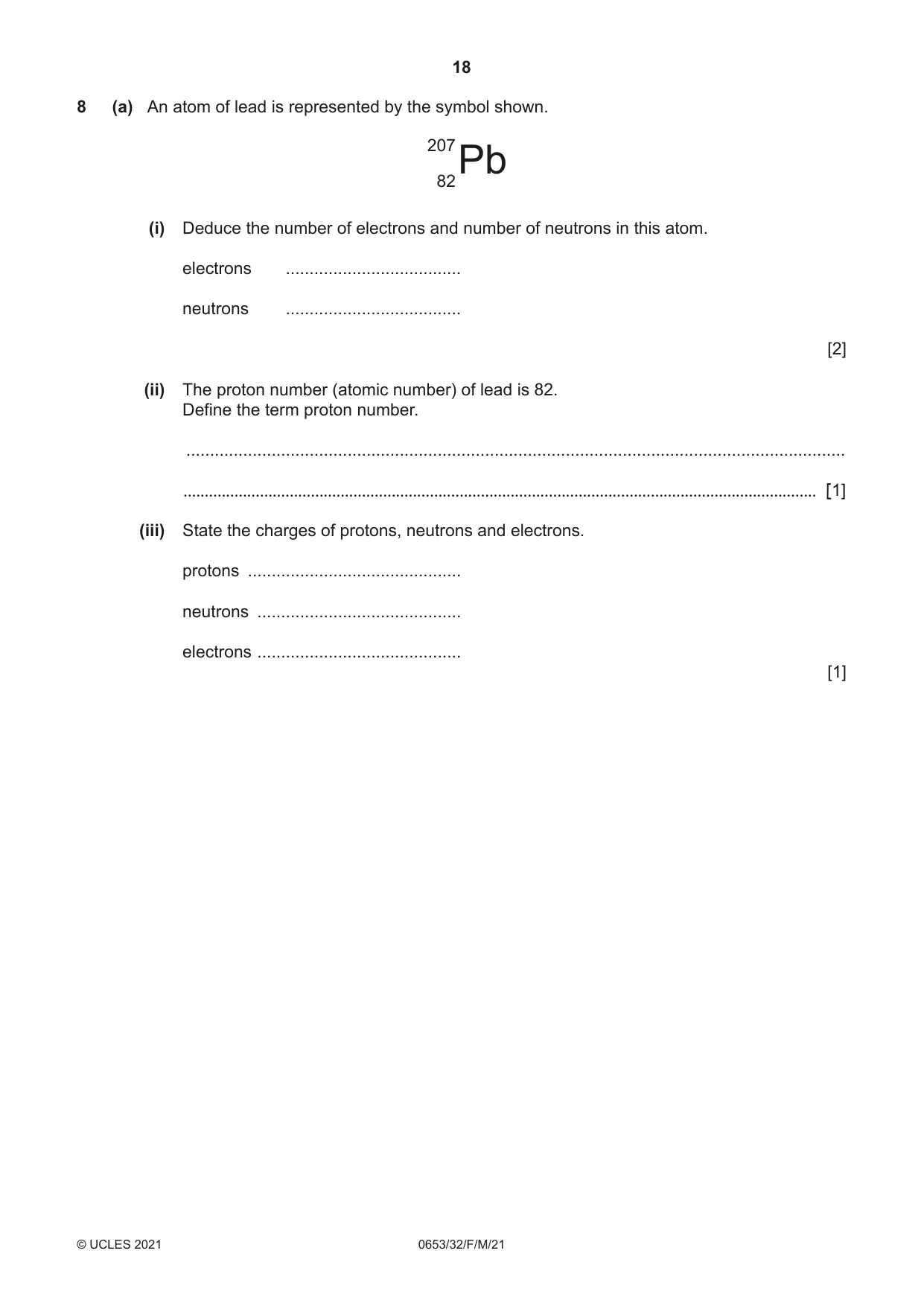 Cambridge IGCSE Science - Combined 0653 2021 Feb/March Paper 3 · Variant 2 question paper, page 18 of 24