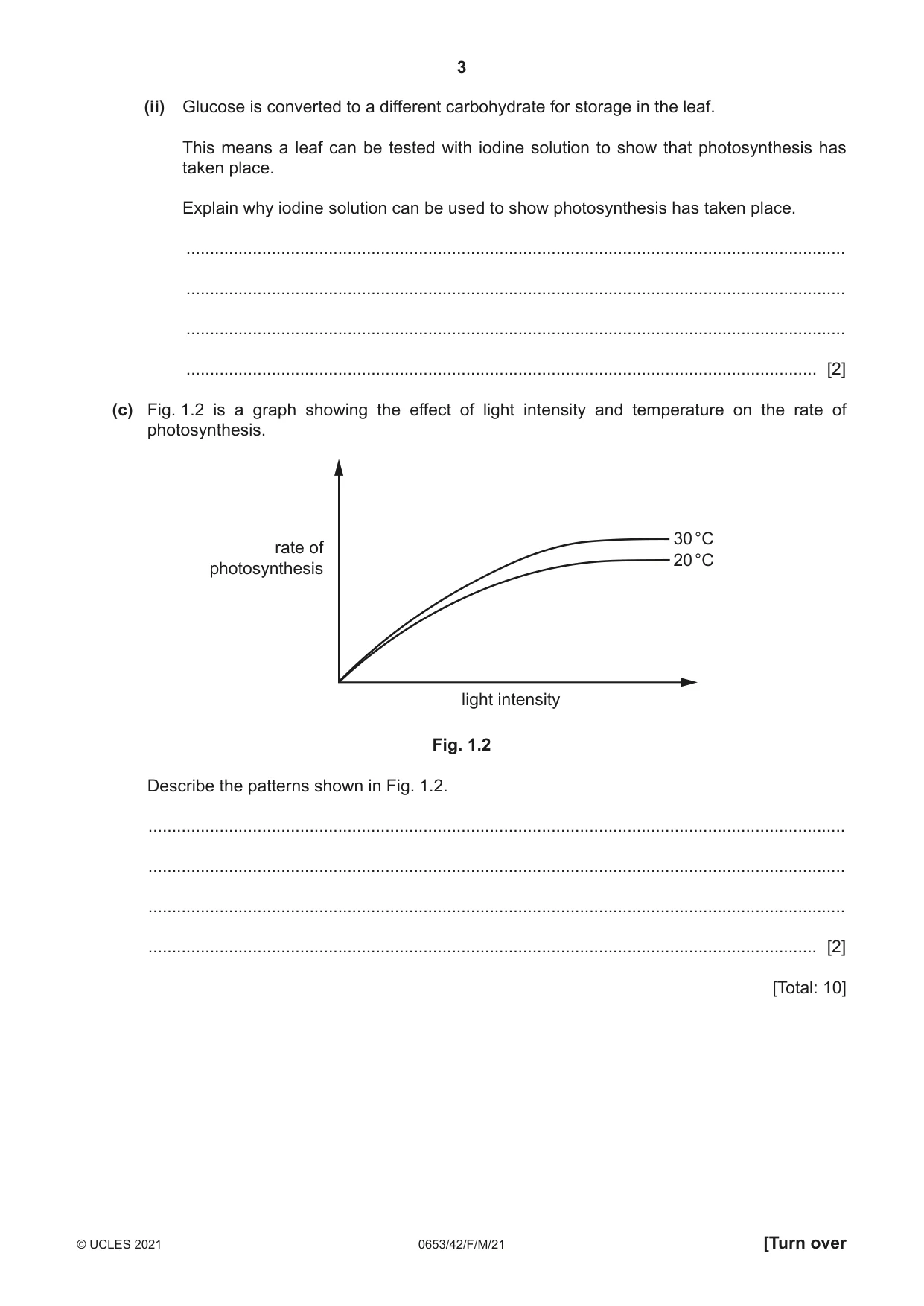 Cambridge IGCSE Science - Combined 0653 2021 Feb/March Paper 4 · Variant 2 question paper, page 3 of 24