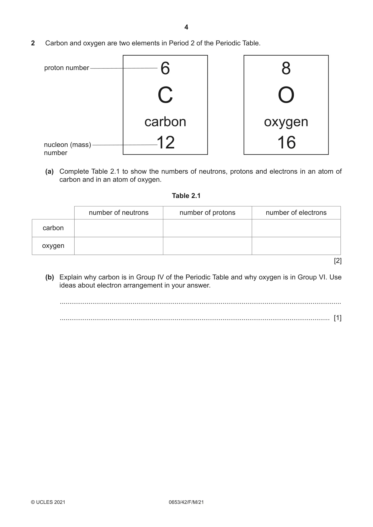 Cambridge IGCSE Science - Combined 0653 2021 Feb/March Paper 4 · Variant 2 question paper, page 4 of 24