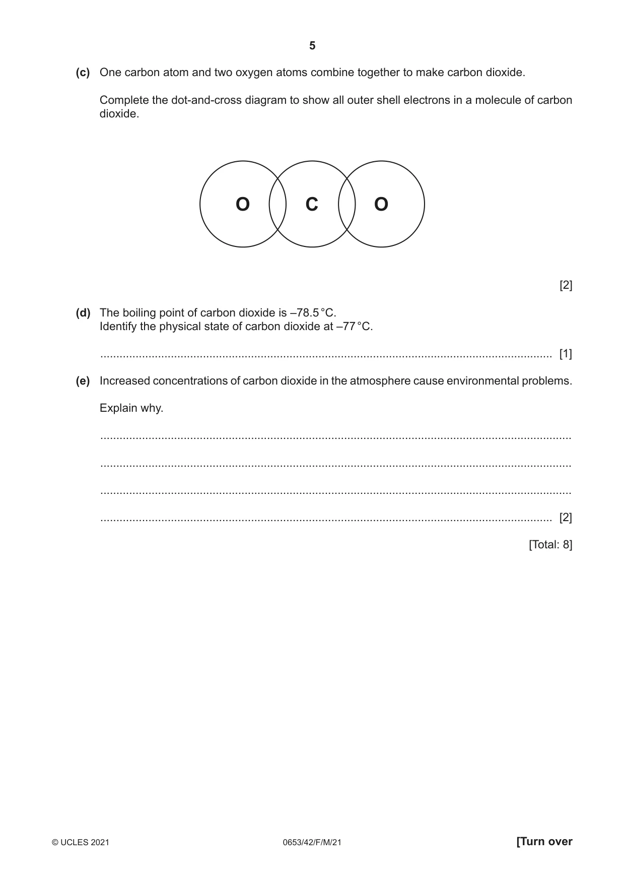 Cambridge IGCSE Science - Combined 0653 2021 Feb/March Paper 4 · Variant 2 question paper, page 5 of 24