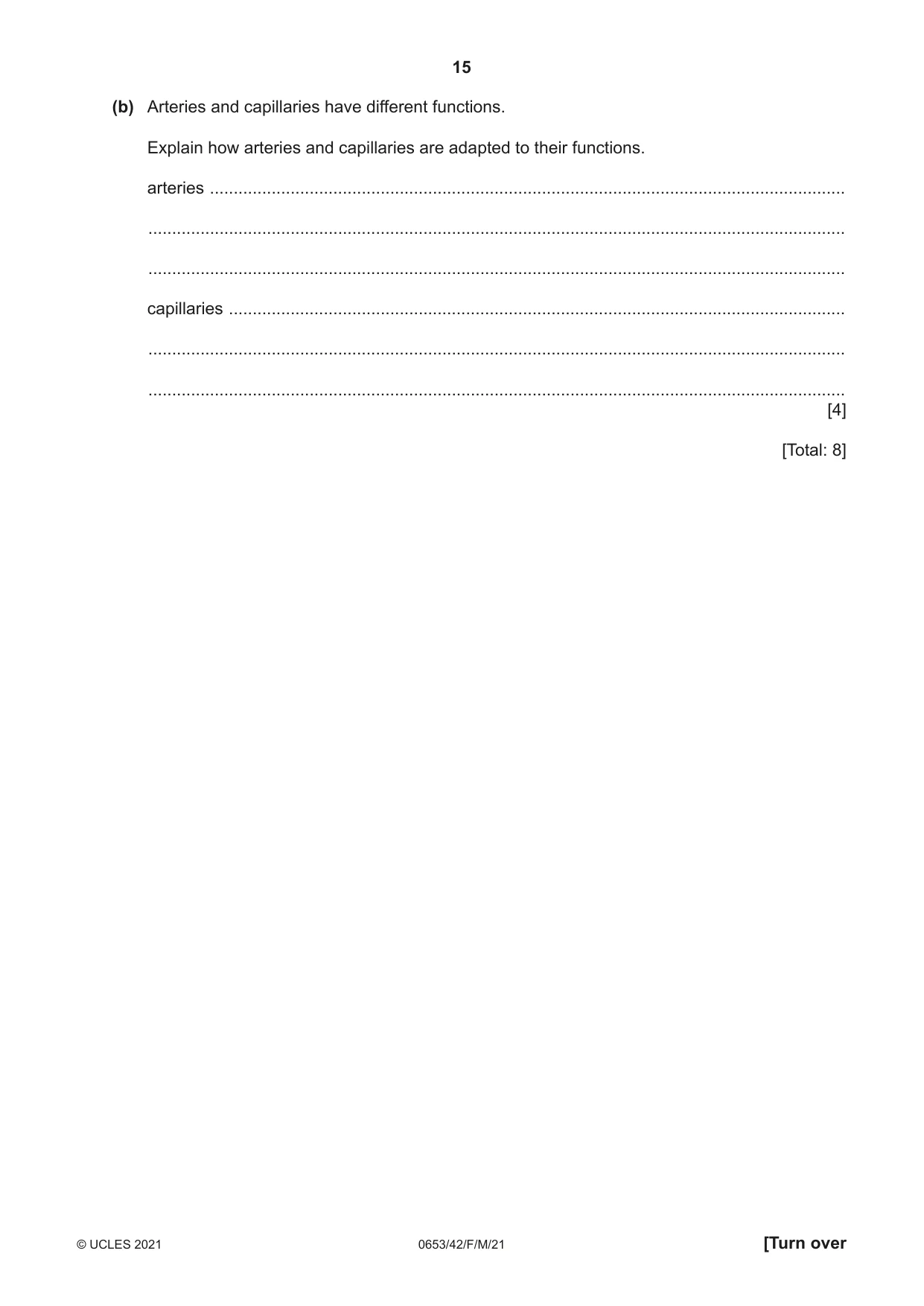 Cambridge IGCSE Science - Combined 0653 2021 Feb/March Paper 4 · Variant 2 question paper, page 15 of 24