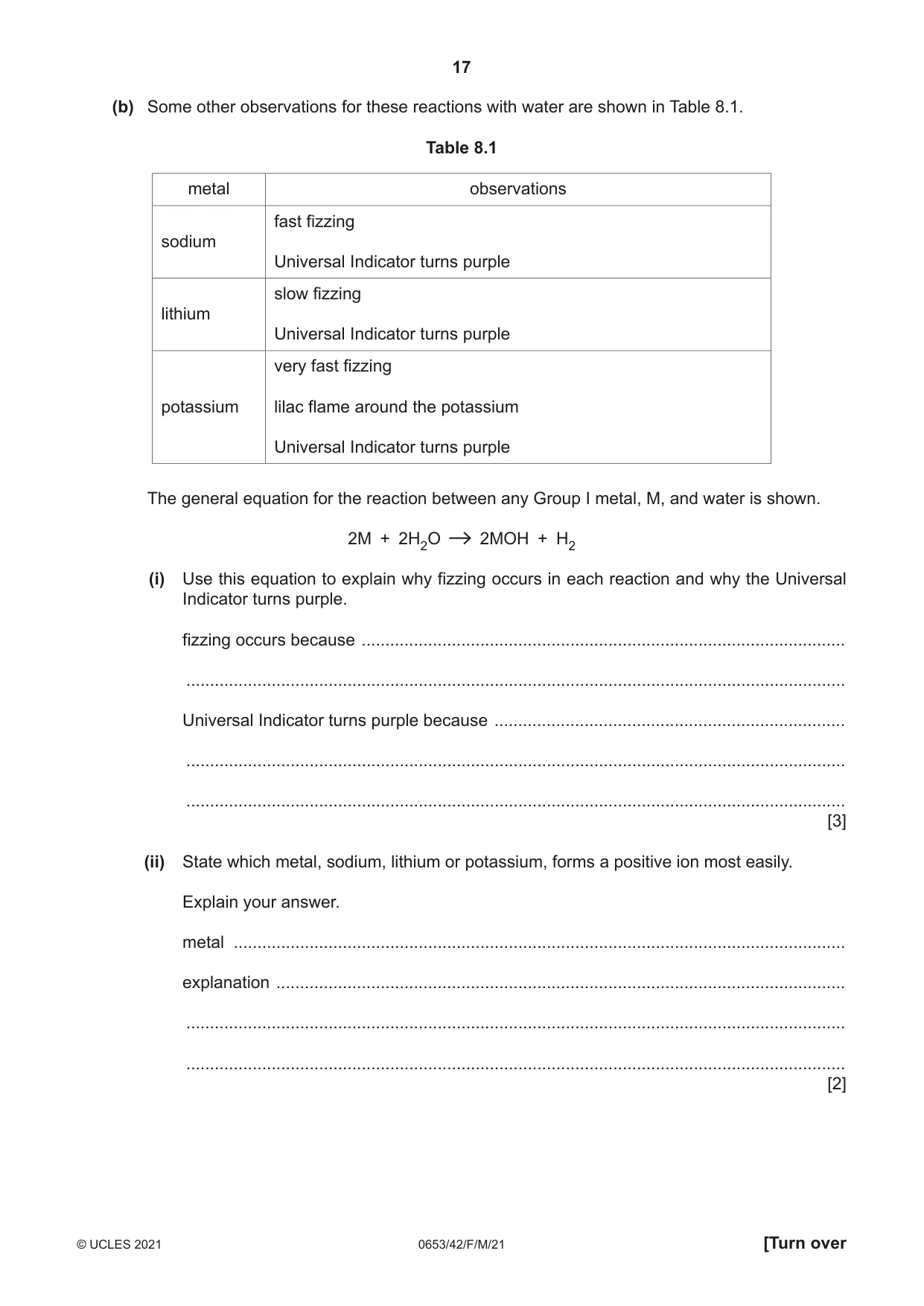 Cambridge IGCSE Science - Combined 0653 2021 Feb/March Paper 4 · Variant 2 question paper, page 17 of 24