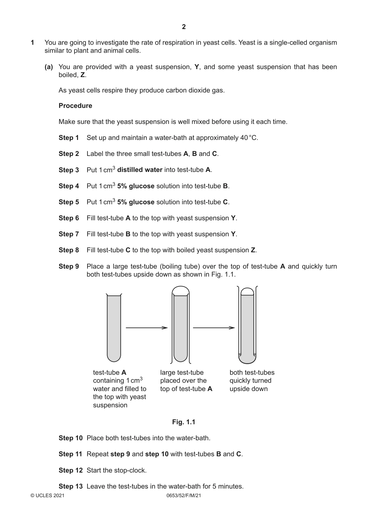 Cambridge IGCSE Science - Combined 0653 2021 Feb/March Paper 5 · Variant 2 question paper, page 2 of 16