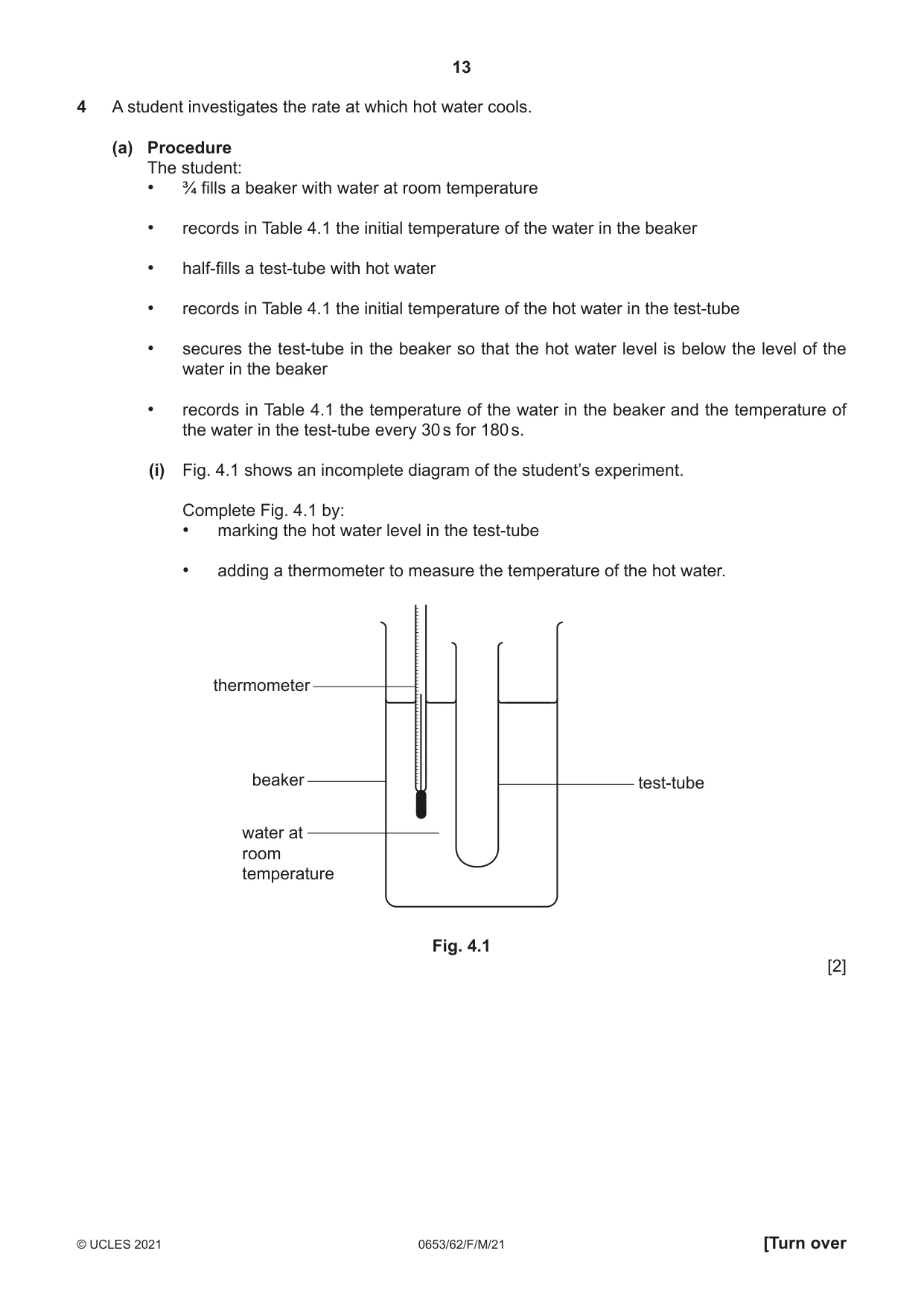 Cambridge IGCSE Science - Combined 0653 2021 Feb/March Paper 6 · Variant 2 question paper, page 13 of 16
