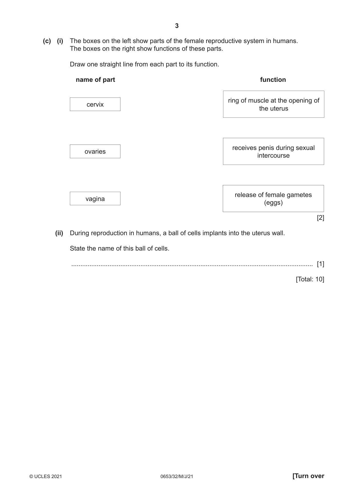 Cambridge IGCSE Science - Combined 0653 2021 May/June Paper 3 · Variant 2 question paper, page 3 of 24