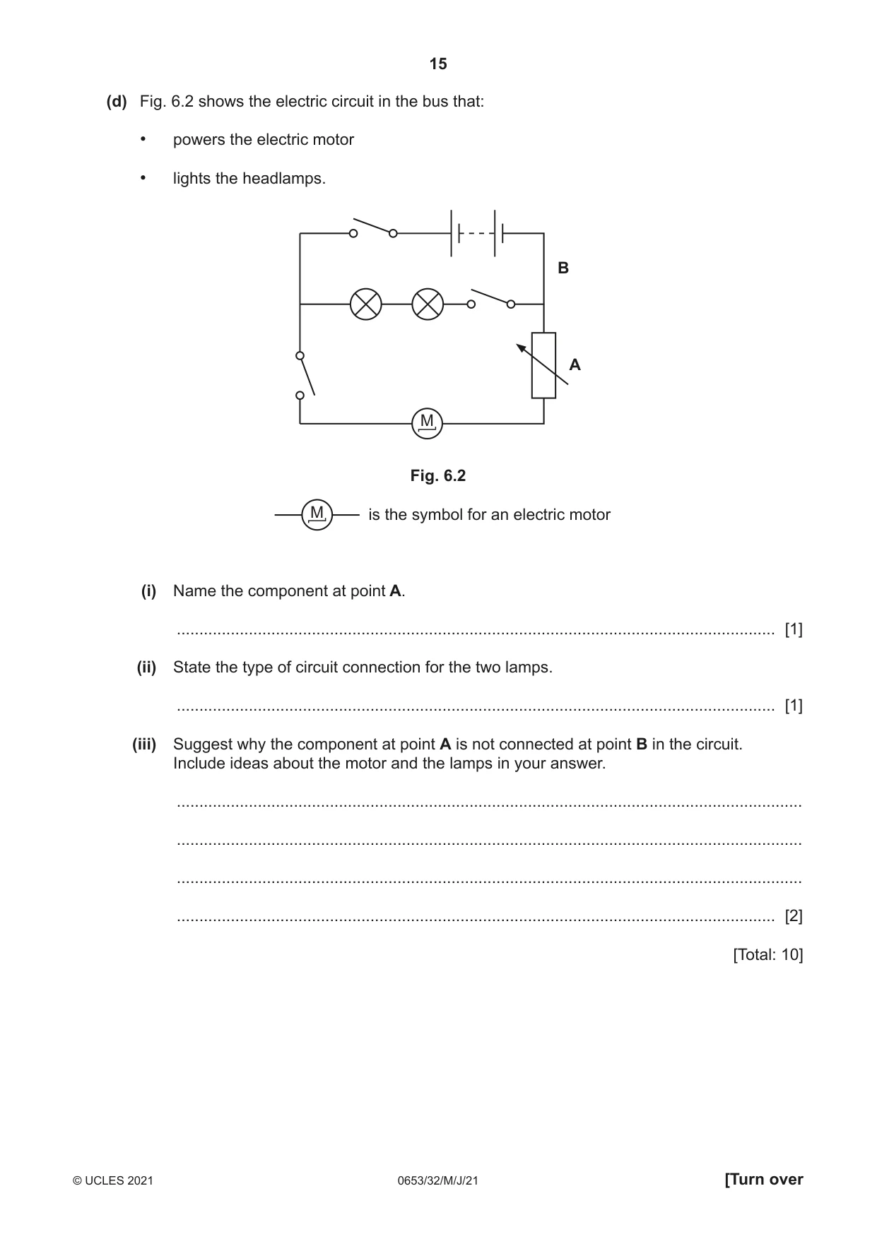 Cambridge IGCSE Science - Combined 0653 2021 May/June Paper 3 · Variant 2 question paper, page 15 of 24