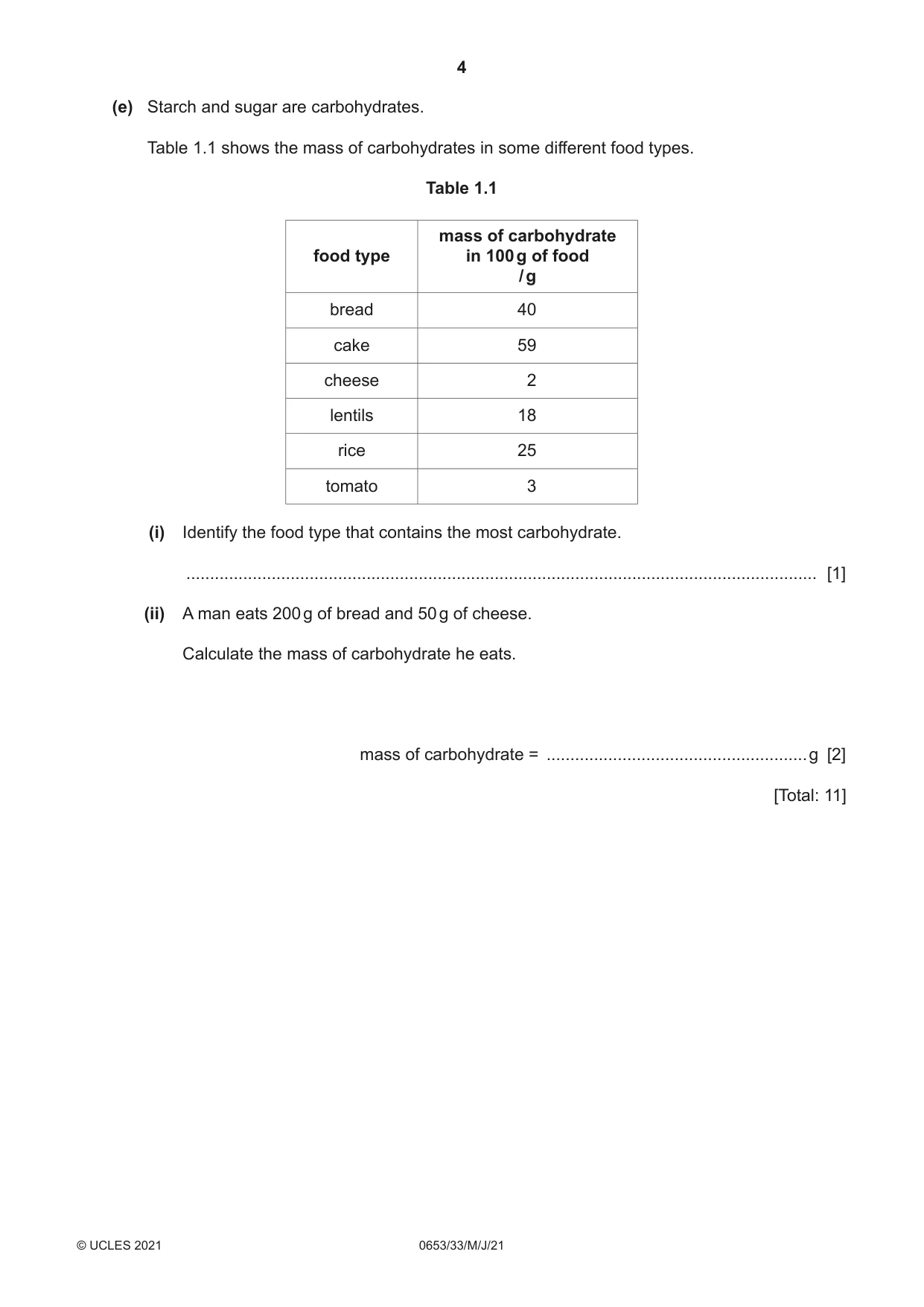 Cambridge IGCSE Science - Combined 0653 2021 May/June Paper 3 · Variant 3 question paper, page 4 of 24