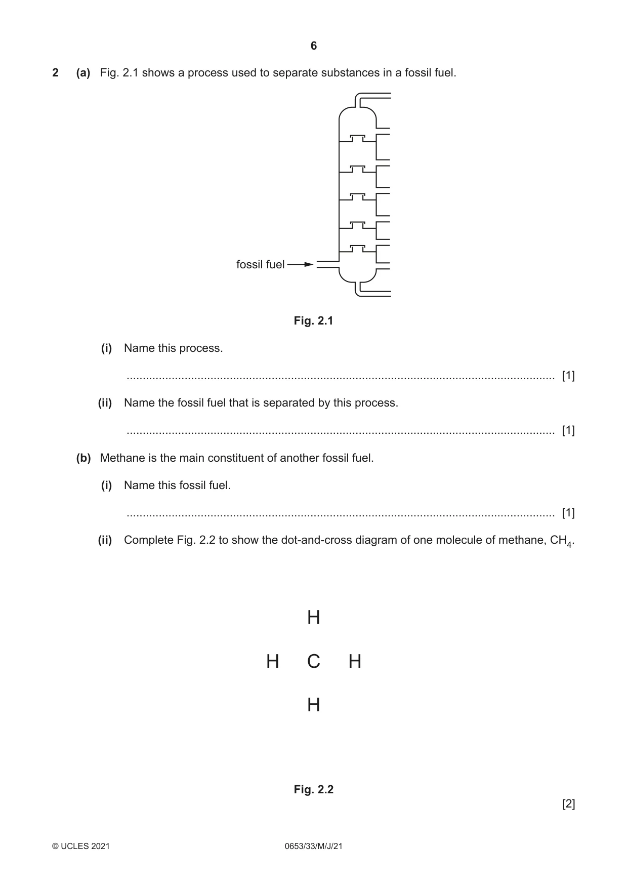 Cambridge IGCSE Science - Combined 0653 2021 May/June Paper 3 · Variant 3 question paper, page 6 of 24